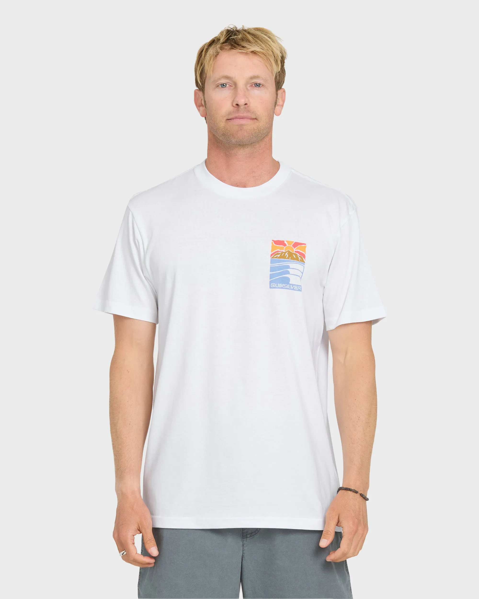 Going Right Classic Short Sleeve Cotton T-Shirt - White sold by Quiksilver