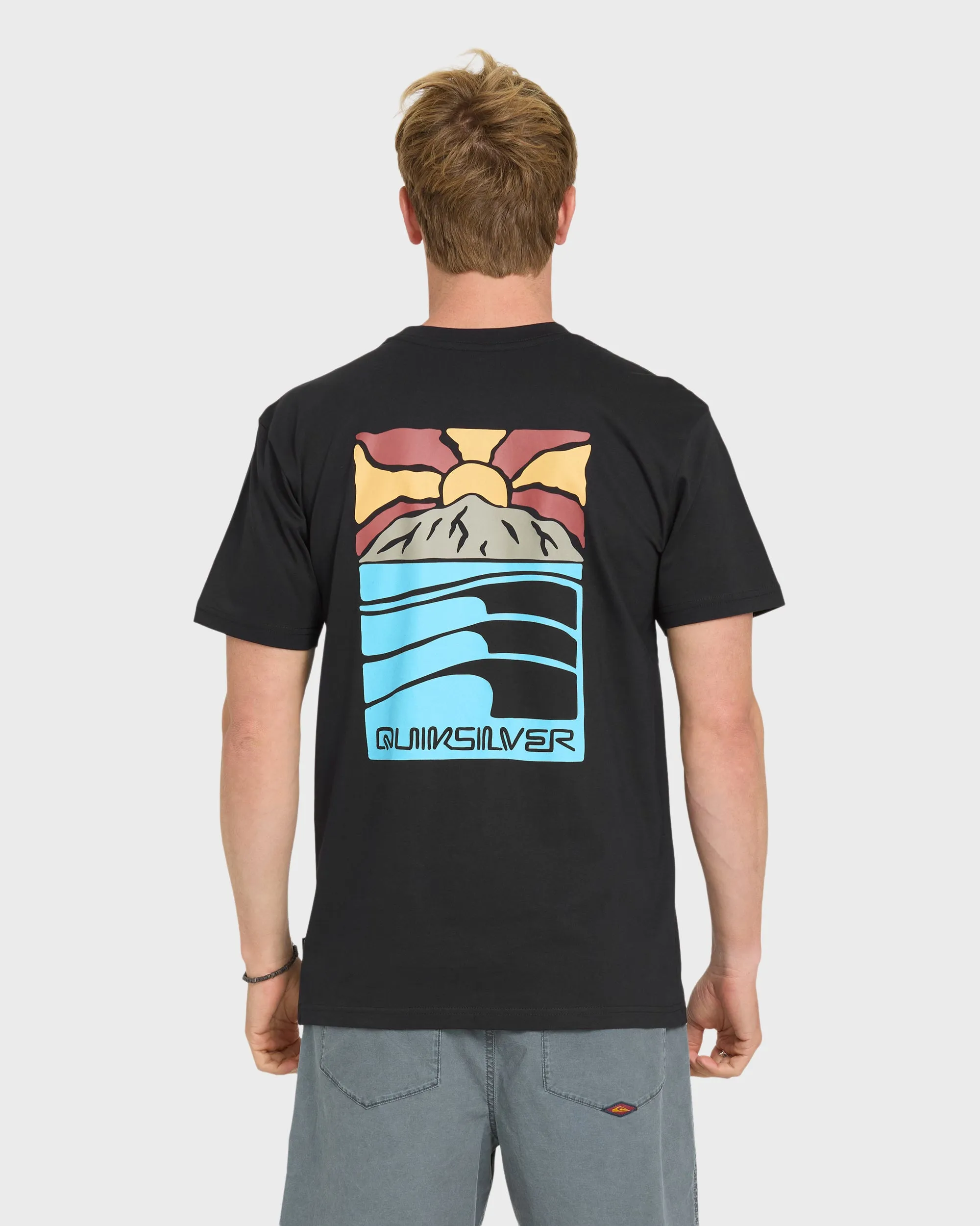 Going Right Classic Short Sleeve Cotton T-Shirt - Black sold by Quiksilver product image thumbnail 2