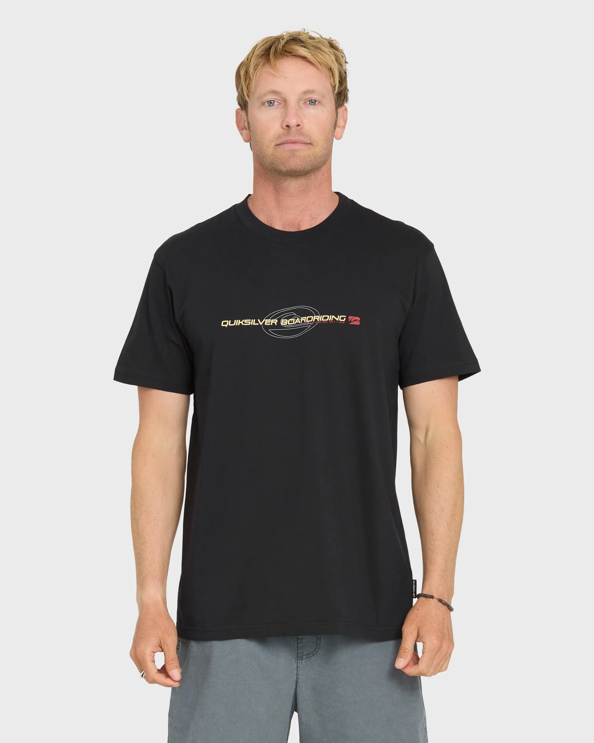 Thick To Thin Short Sleeve Knit T-Shirt - Black sold by Quiksilver
