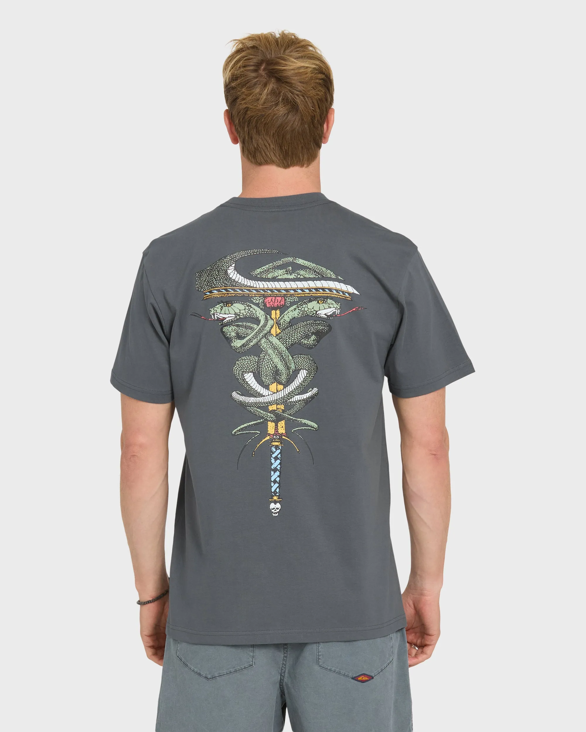 Serpents Short Sleeve Knit T-Shirt - Iron Gate sold by Quiksilver product image thumbnail 2