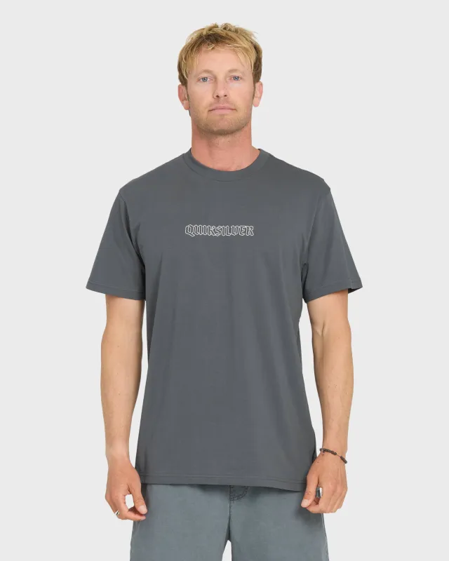 Serpents Short Sleeve Knit T-Shirt - Iron Gate made by Quiksilver