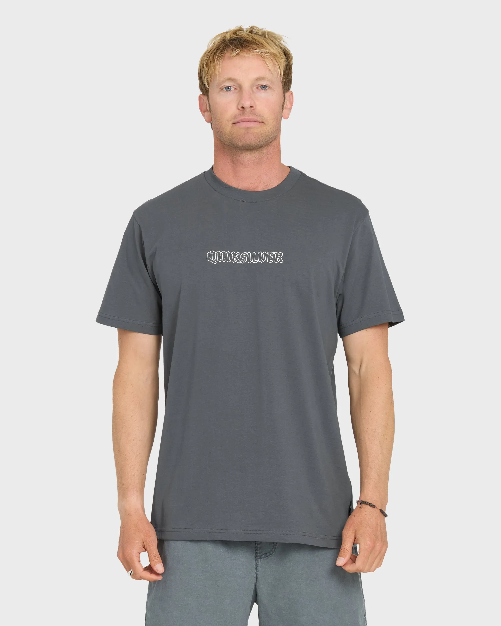 Serpents Short Sleeve Knit T-Shirt - Iron Gate sold by Quiksilver