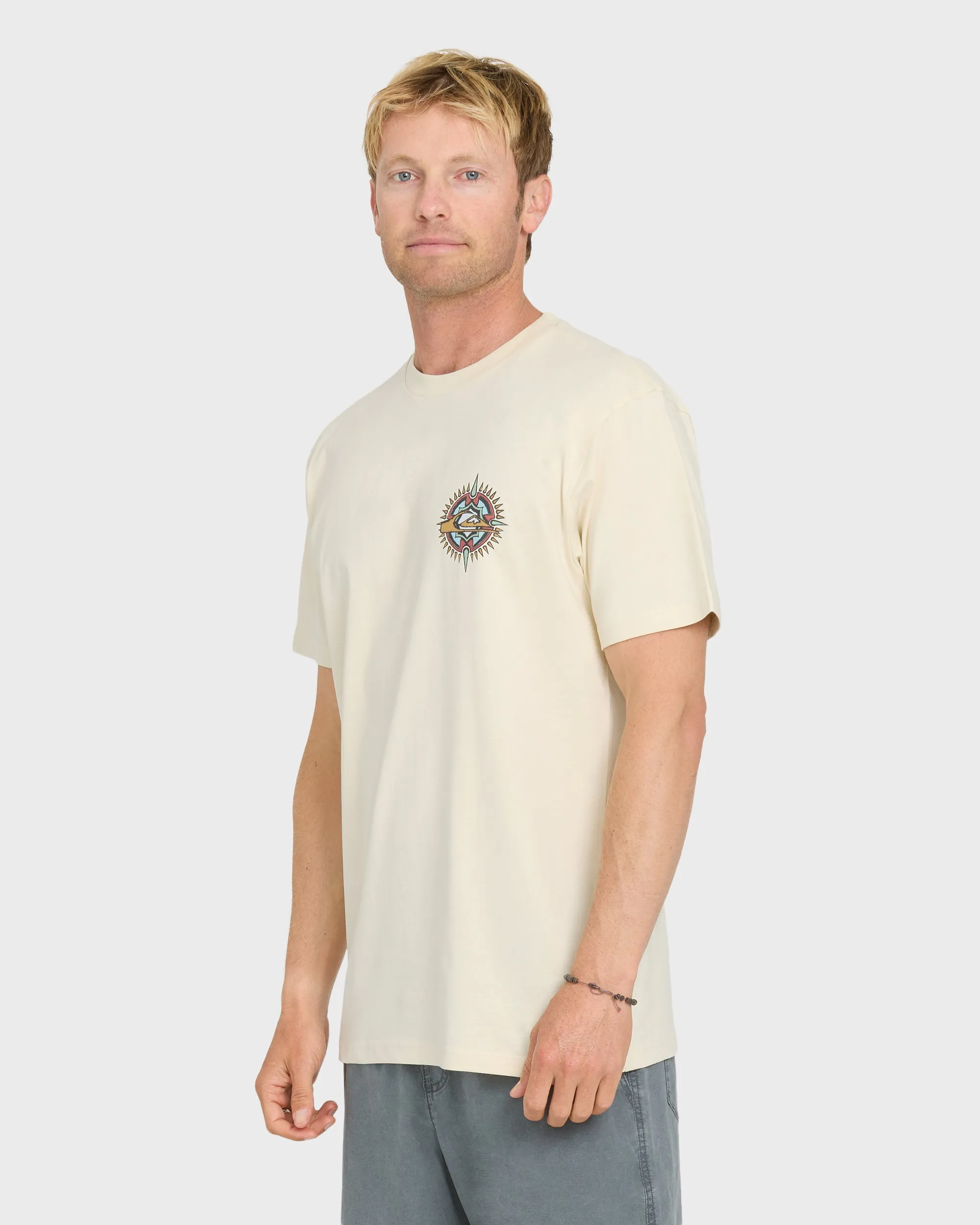 Shooting Star Short Sleeve Knit T-Shirt - Bone White sold by Quiksilver product image thumbnail 3