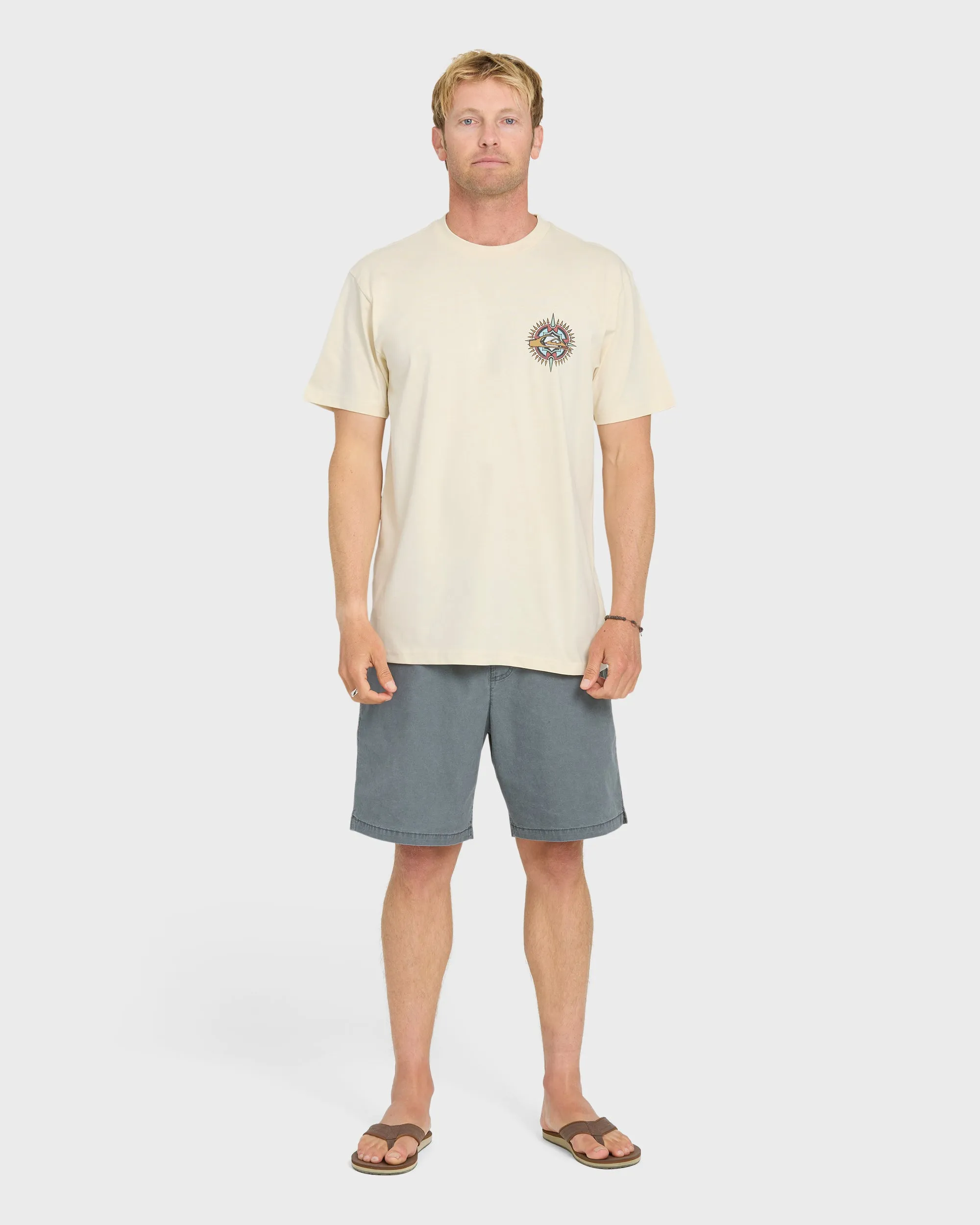 Shooting Star Short Sleeve Knit T-Shirt - Bone White sold by Quiksilver product image thumbnail 4
