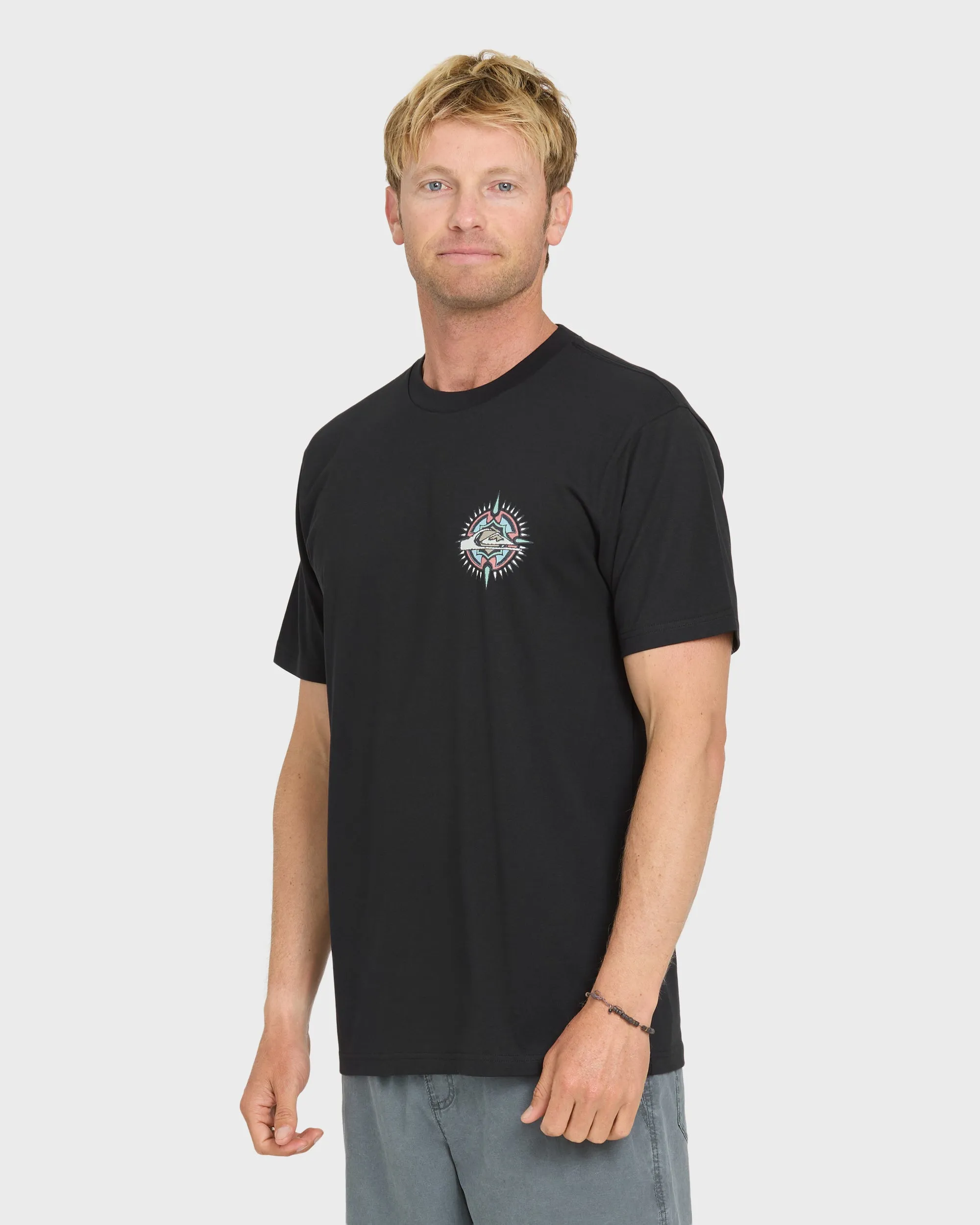Shooting Star Short Sleeve Knit T-Shirt - Black sold by Quiksilver product image thumbnail 3