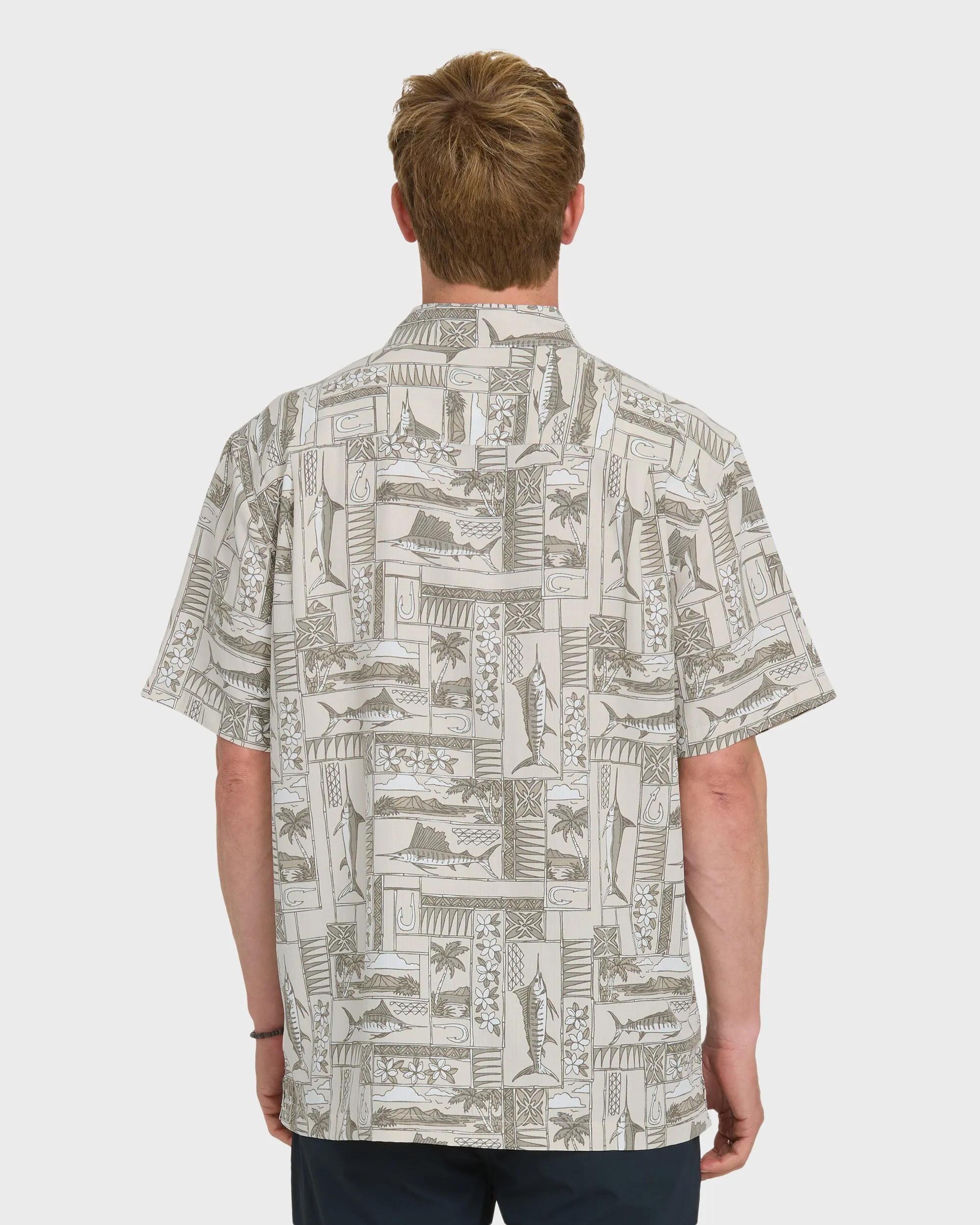 Waterman East Cape Short Sleeve Woven Shirt - Moonbeam sold by Quiksilver product image thumbnail 2