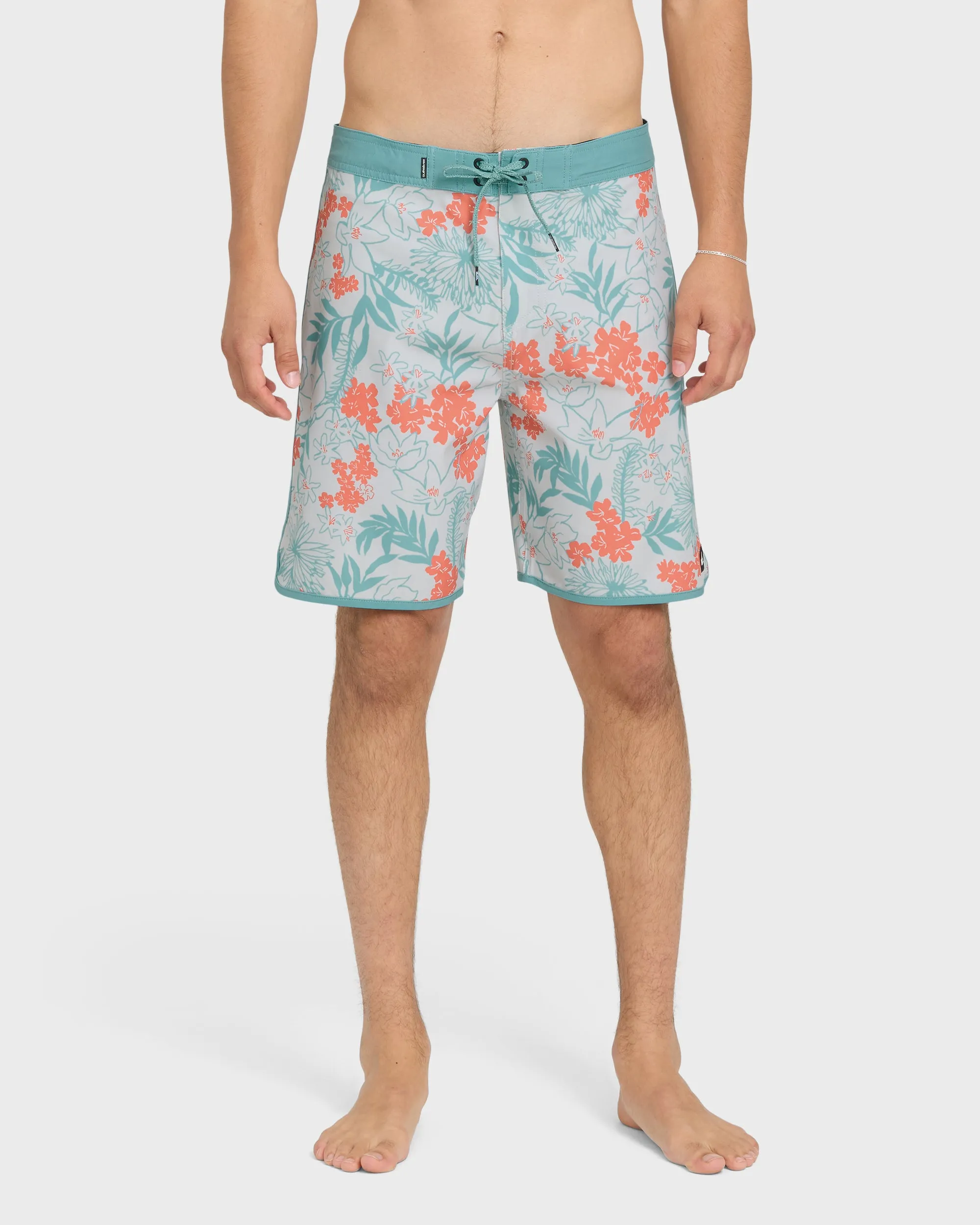Jetty Bloom 19" Boardshorts - Silver Birch sold by Quiksilver
