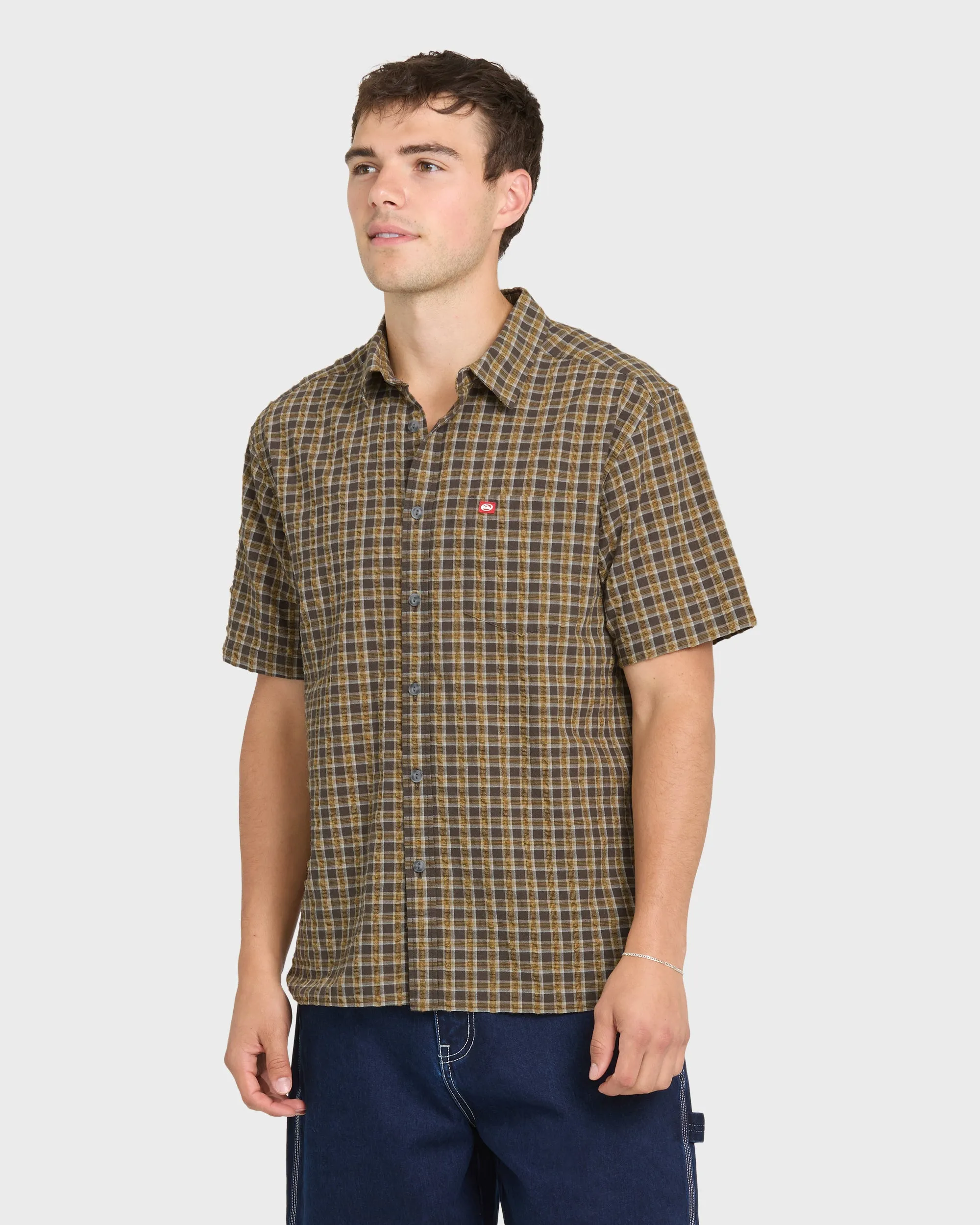 Young Guns Button-Up Short Sleeve Shirt - Major Brown sold by Quiksilver product image thumbnail 4