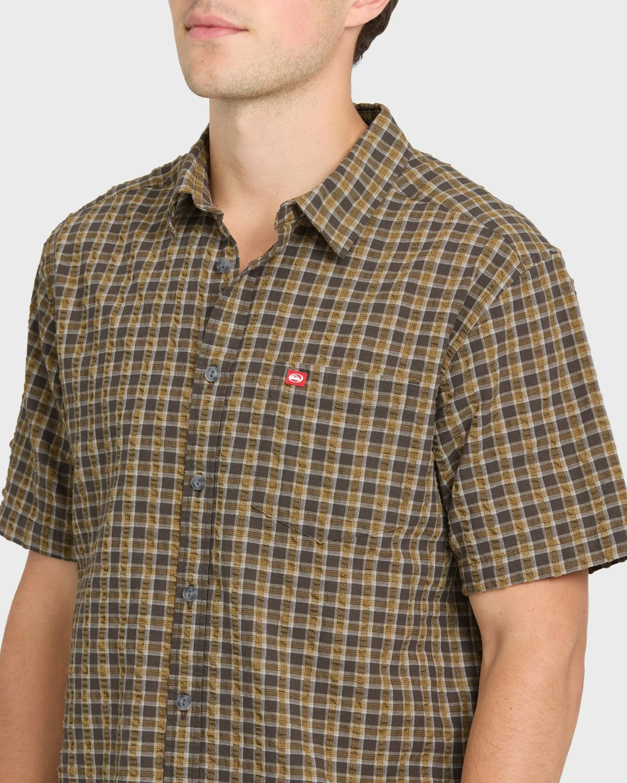 Young Guns Button-Up Short Sleeve Shirt - Major Brown sold by Quiksilver product image thumbnail 5
