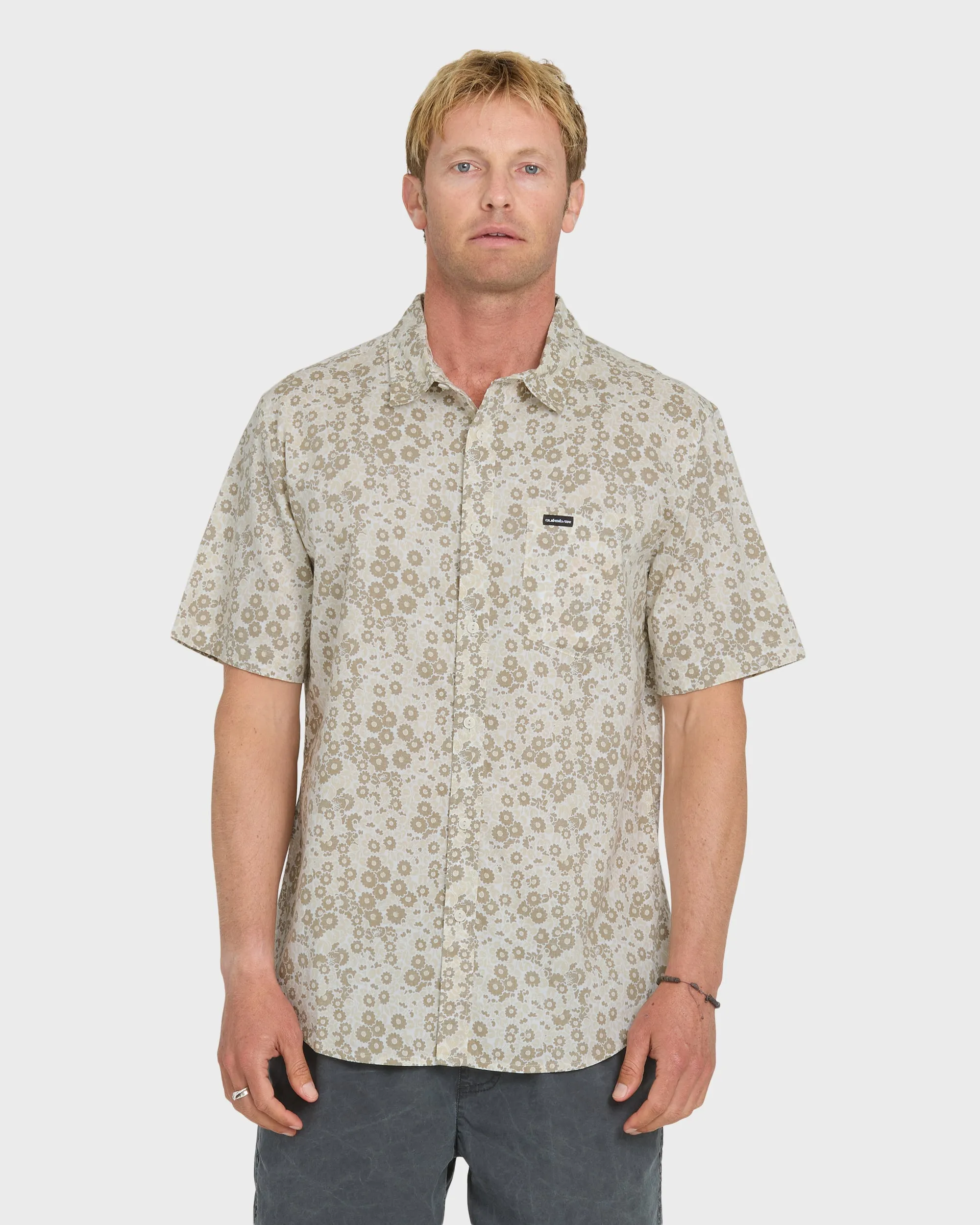 Ditsy Daze Classic Short Sleeve Woven Shirt - Seneca Rock sold by Quiksilver