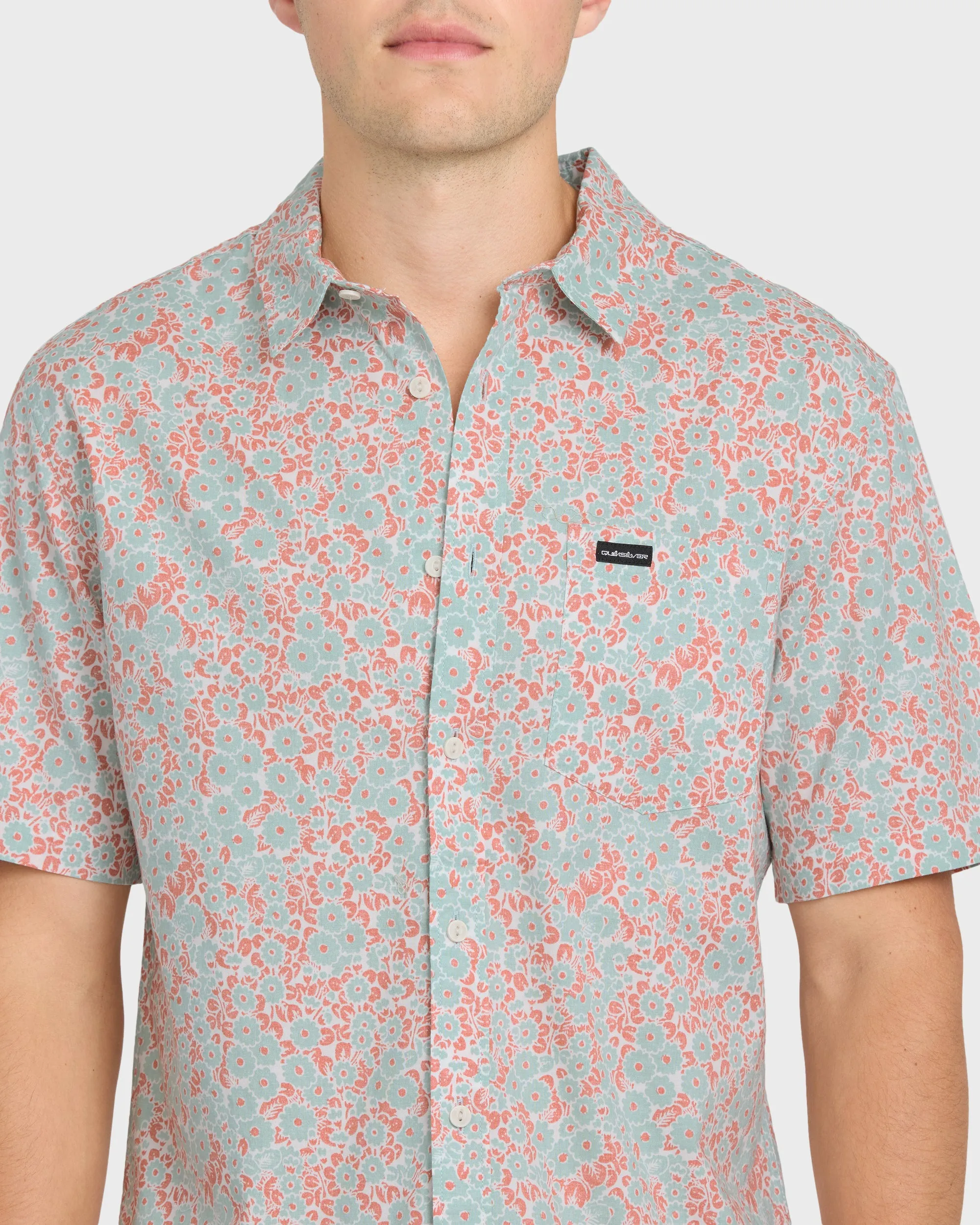 Ditsy Daze Classic Short Sleeve Woven Shirt - Blue Haze sold by Quiksilver product image thumbnail 5