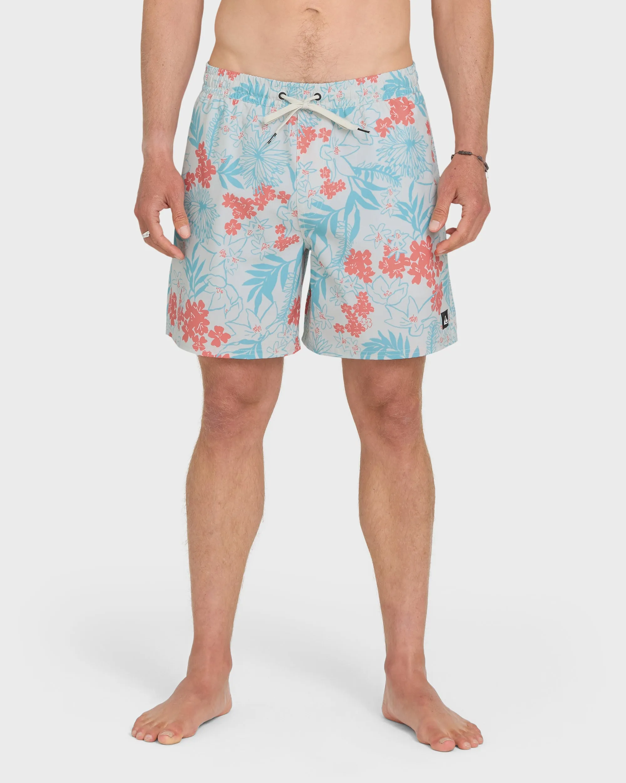 Mix Volley 17" Swim Trunks - Silver Birch sold by Quiksilver