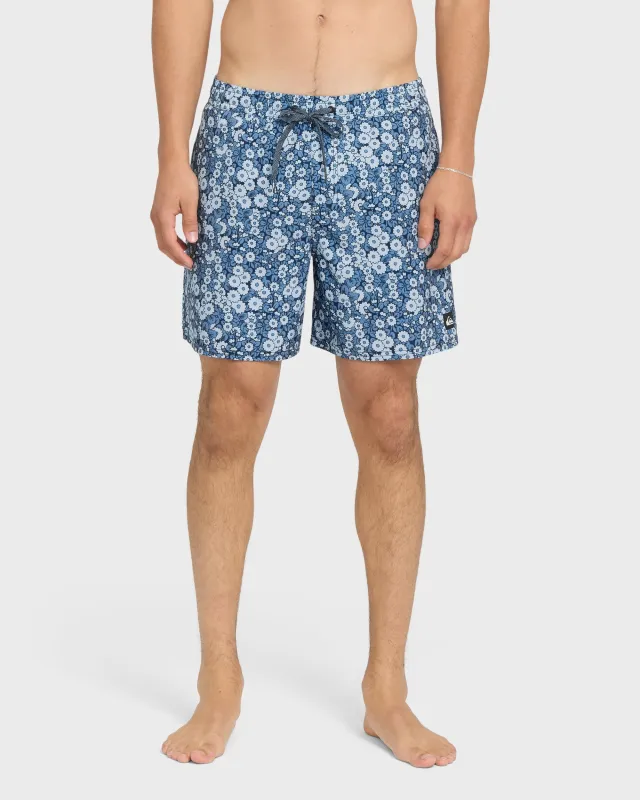 Mix Volley 17" Swim Trunks - Dark Denim made by Quiksilver