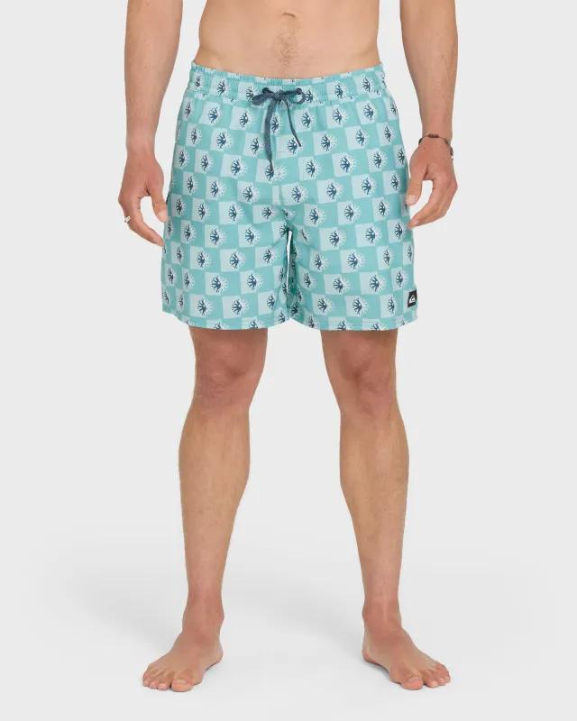 Mix Volley 17" Swim Trunks - Crystal Seas made by Quiksilver