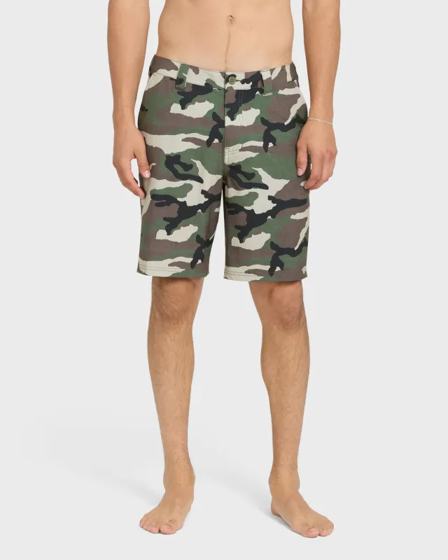 Union Print Amphibian 20" Hybrid Shorts - Camo made by Quiksilver