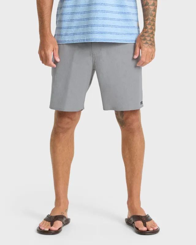 Waterman Strands 19" Amphibian Hybrid Shorts - Frost Gray made by Quiksilver