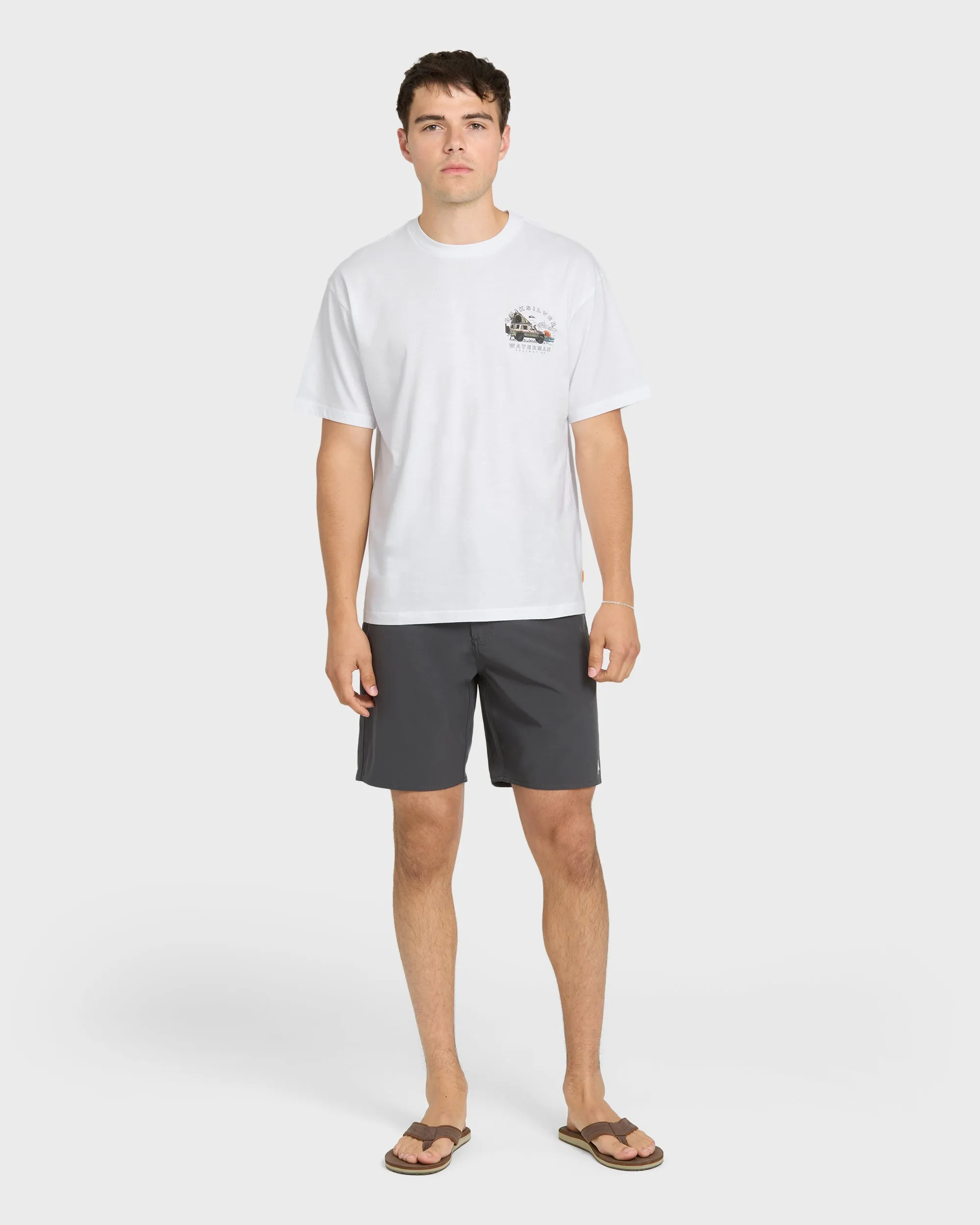 Waterman Traveler Classic Short Sleeve Cotton T-Shirt - White sold by Quiksilver product image thumbnail 4