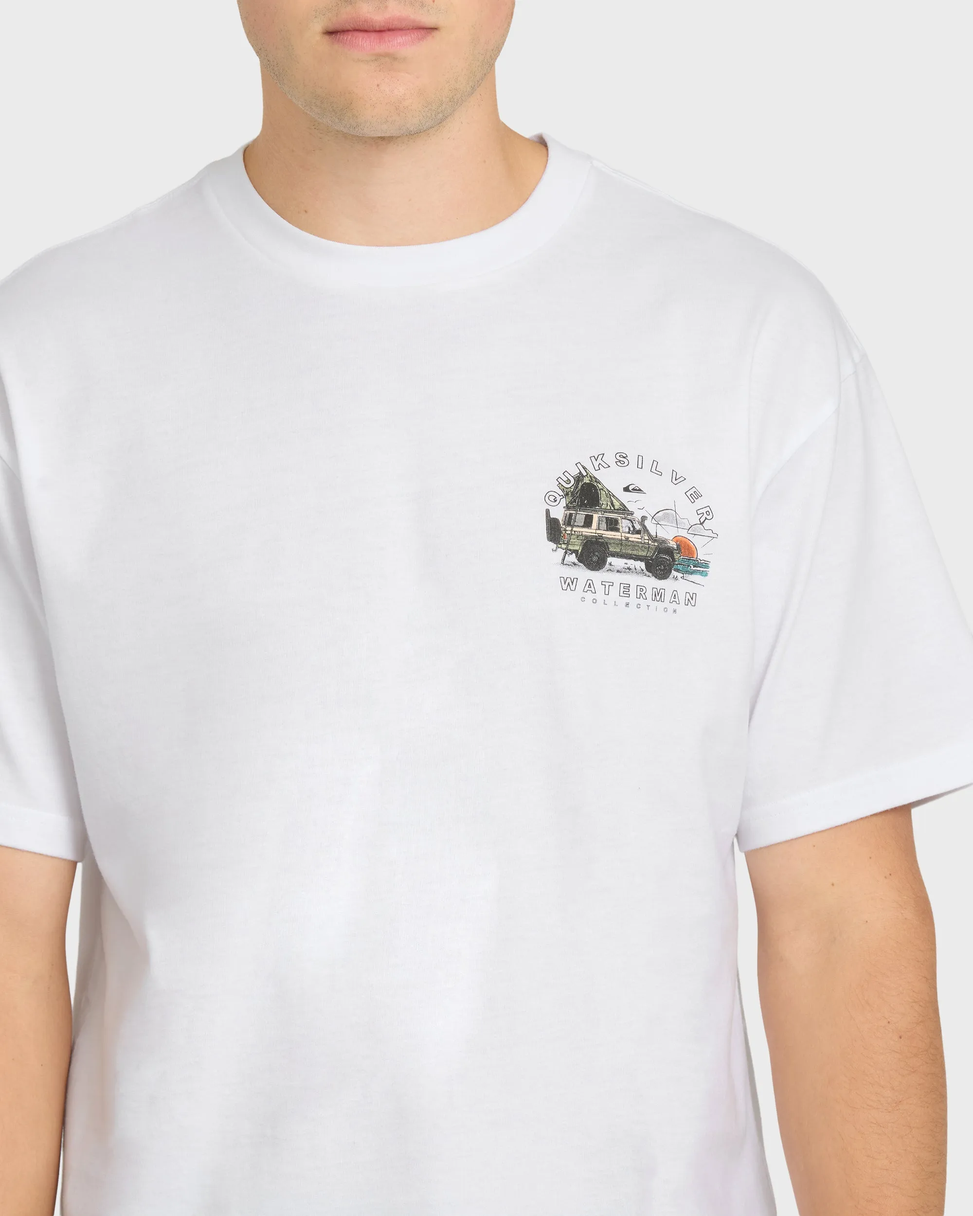 Waterman Traveler Classic Short Sleeve Cotton T-Shirt - White sold by Quiksilver product image thumbnail 5
