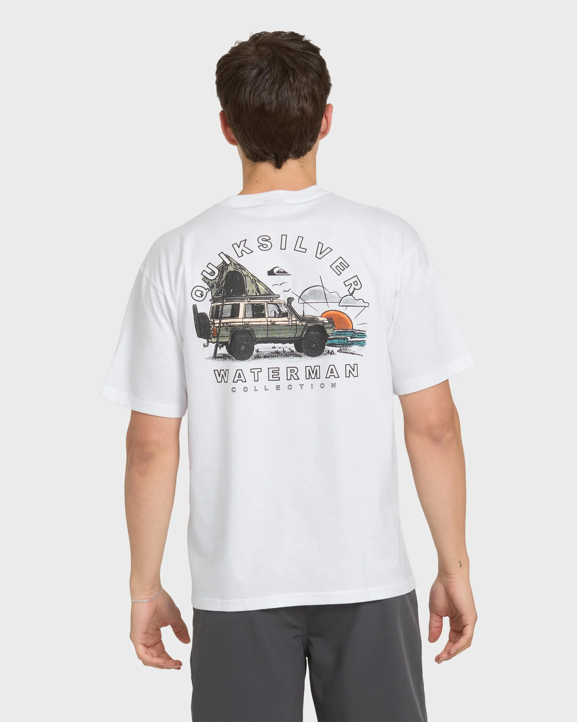 Waterman Traveler Classic Short Sleeve Cotton T-Shirt - White sold by Quiksilver product image thumbnail 2