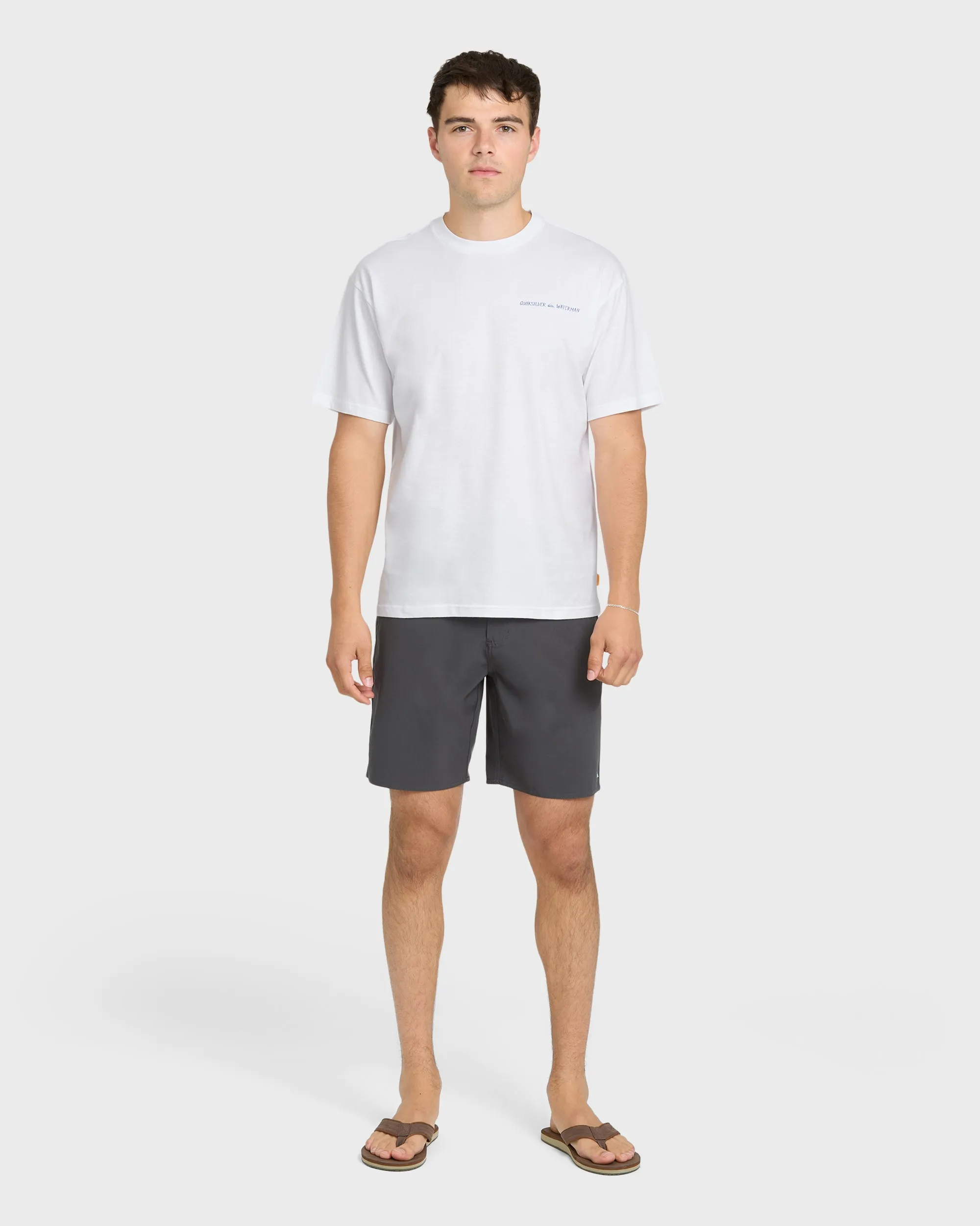 Waterman Angler Classic Short Sleeve Cotton T-Shirt - White sold by Quiksilver product image thumbnail 4