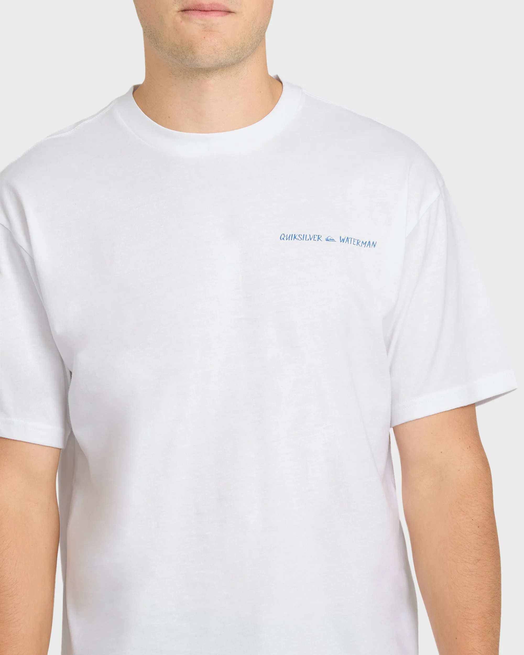 Waterman Angler Classic Short Sleeve Cotton T-Shirt - White sold by Quiksilver product image thumbnail 5