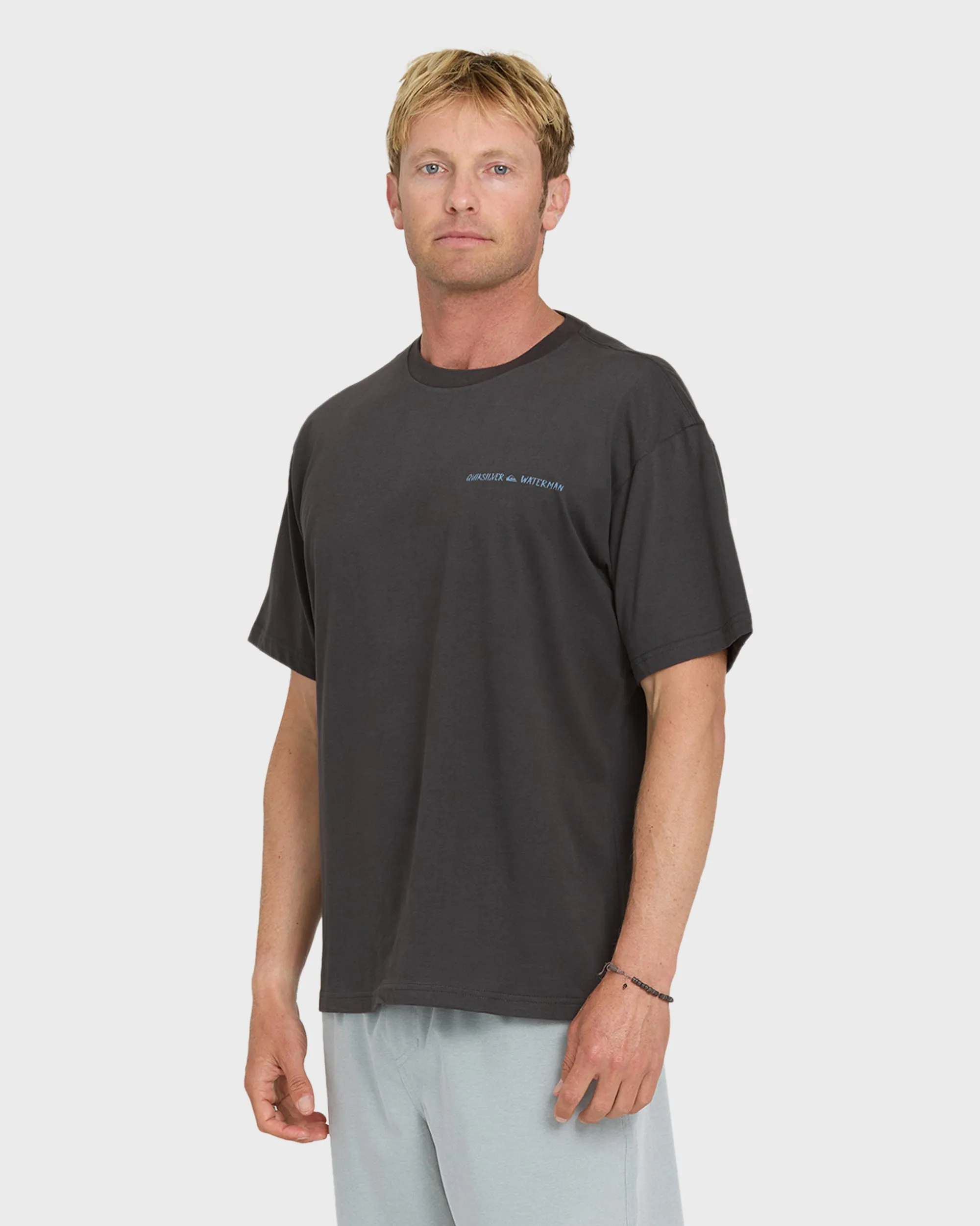 Waterman Angler Classic Short Sleeve Cotton T-Shirt - Phantom sold by Quiksilver product image thumbnail 3