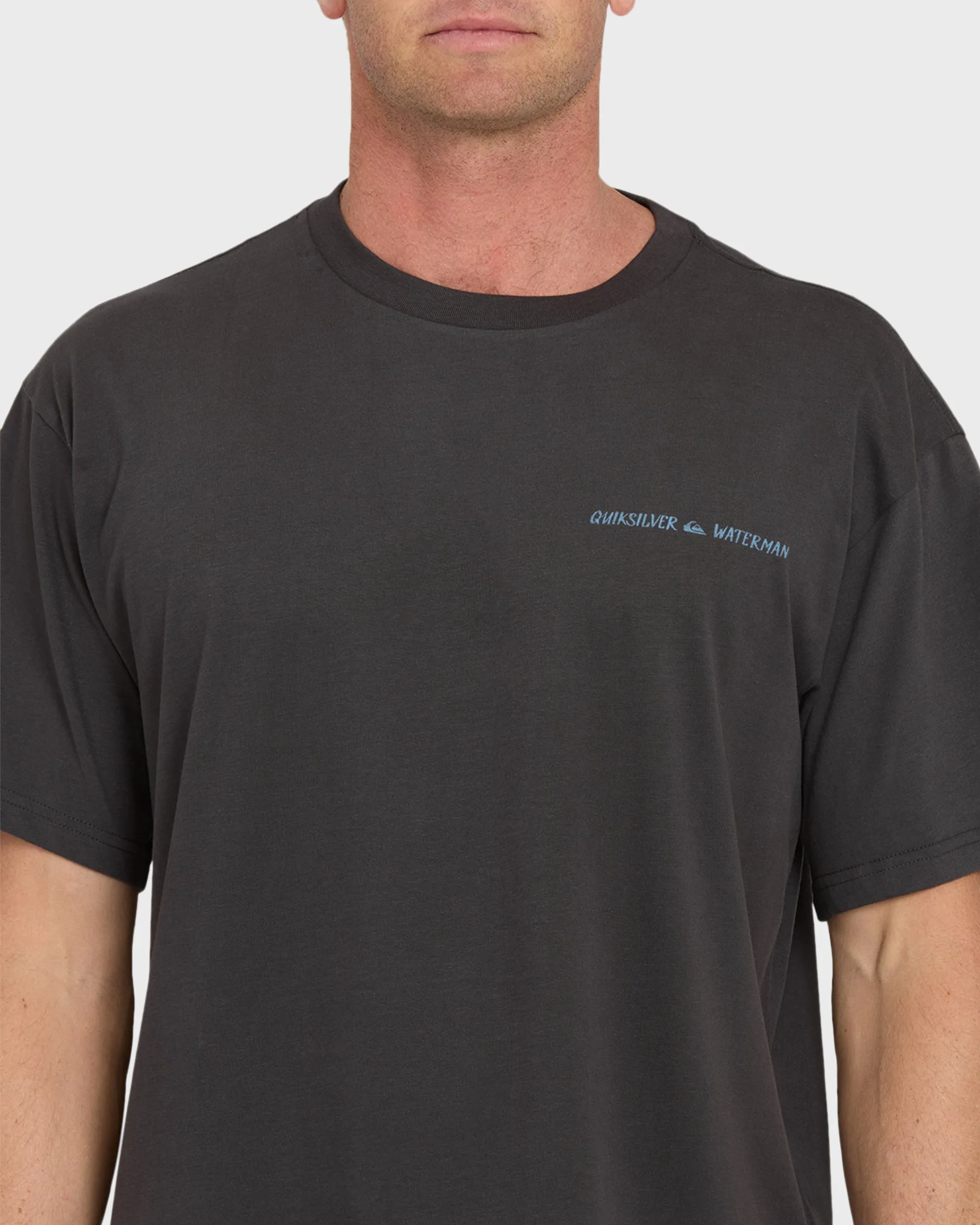Waterman Angler Classic Short Sleeve Cotton T-Shirt - Phantom sold by Quiksilver product image thumbnail 5