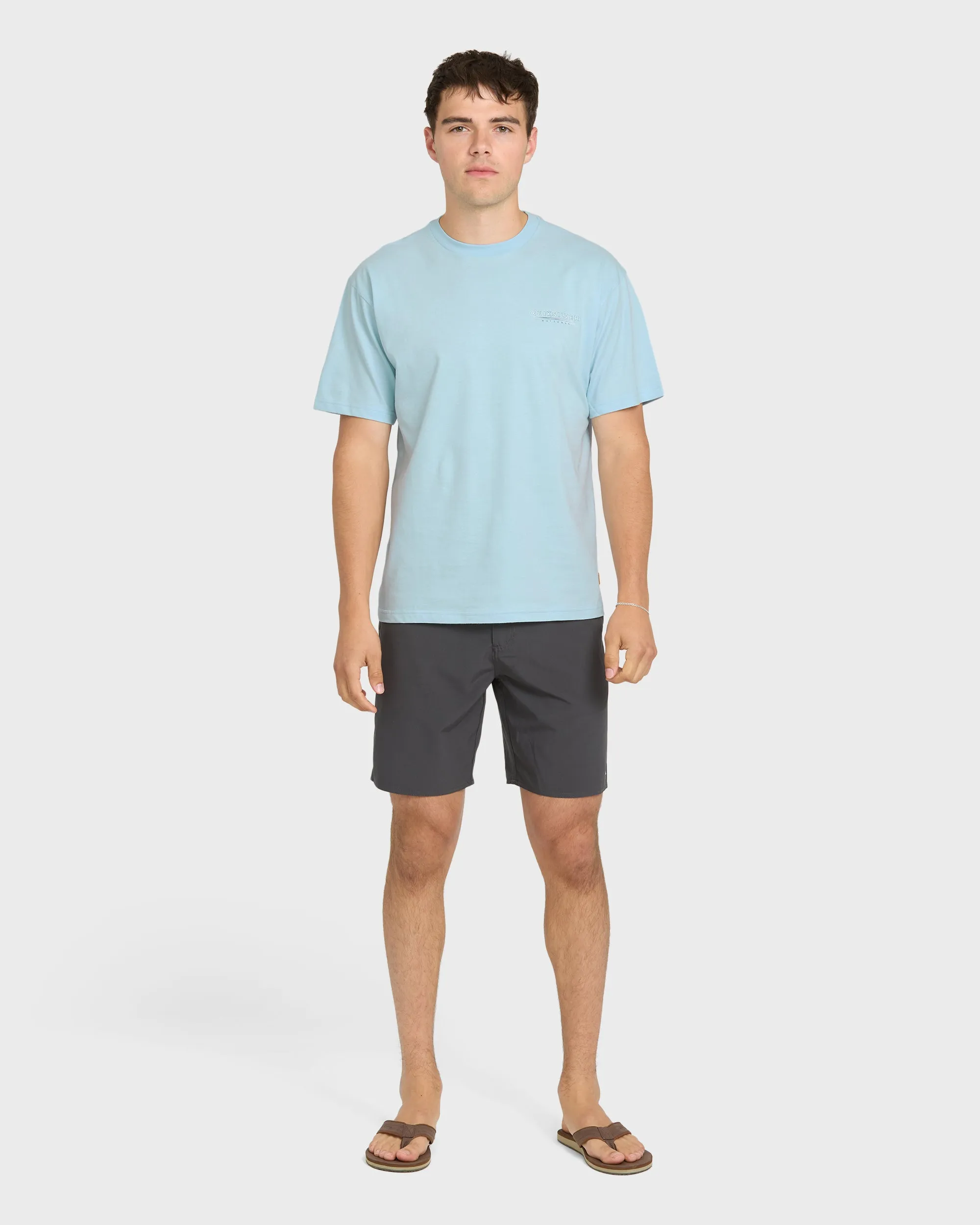 Waterman Anchors Down Classic Short Sleeve Cotton T-Shirt - Skyway sold by Quiksilver product image thumbnail 4