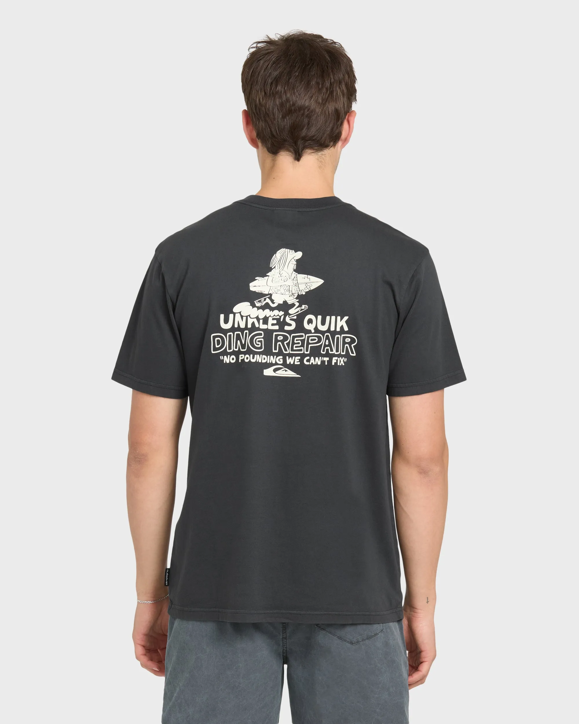 Unkles Ding Repair Pigment Dye Short Sleeve Knit T-Shirt - Phantom sold by Quiksilver product image thumbnail 2