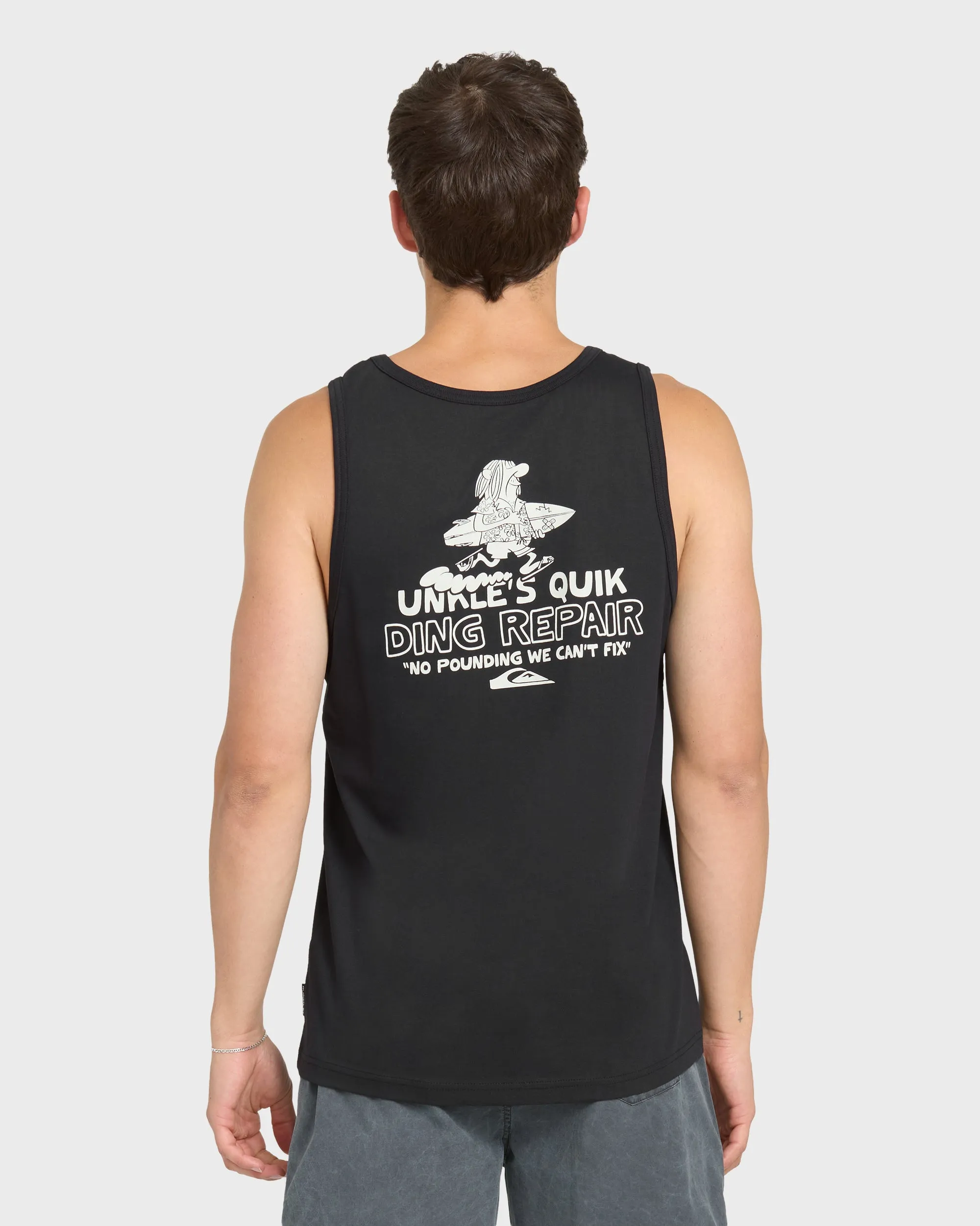 Unkle Dink Repair Tank Top - Black sold by Quiksilver product image thumbnail 2