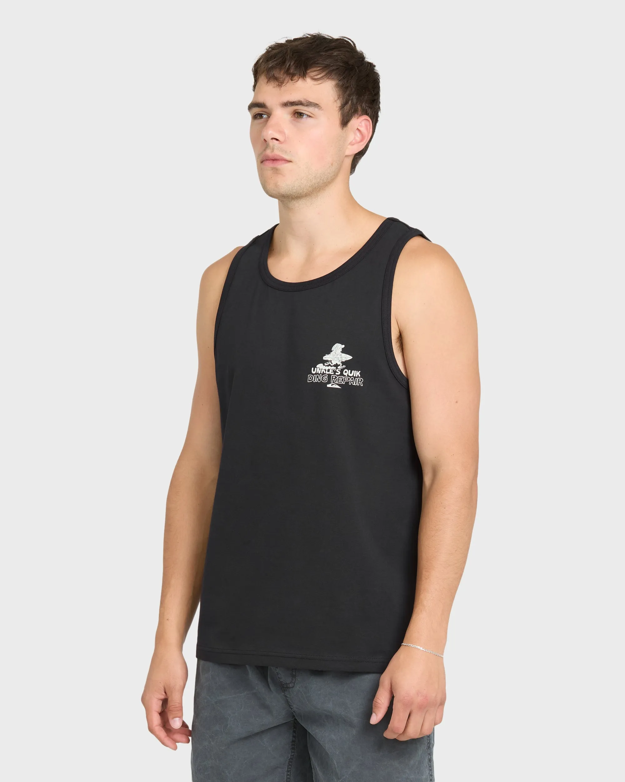 Unkle Dink Repair Tank Top - Black sold by Quiksilver product image thumbnail 3