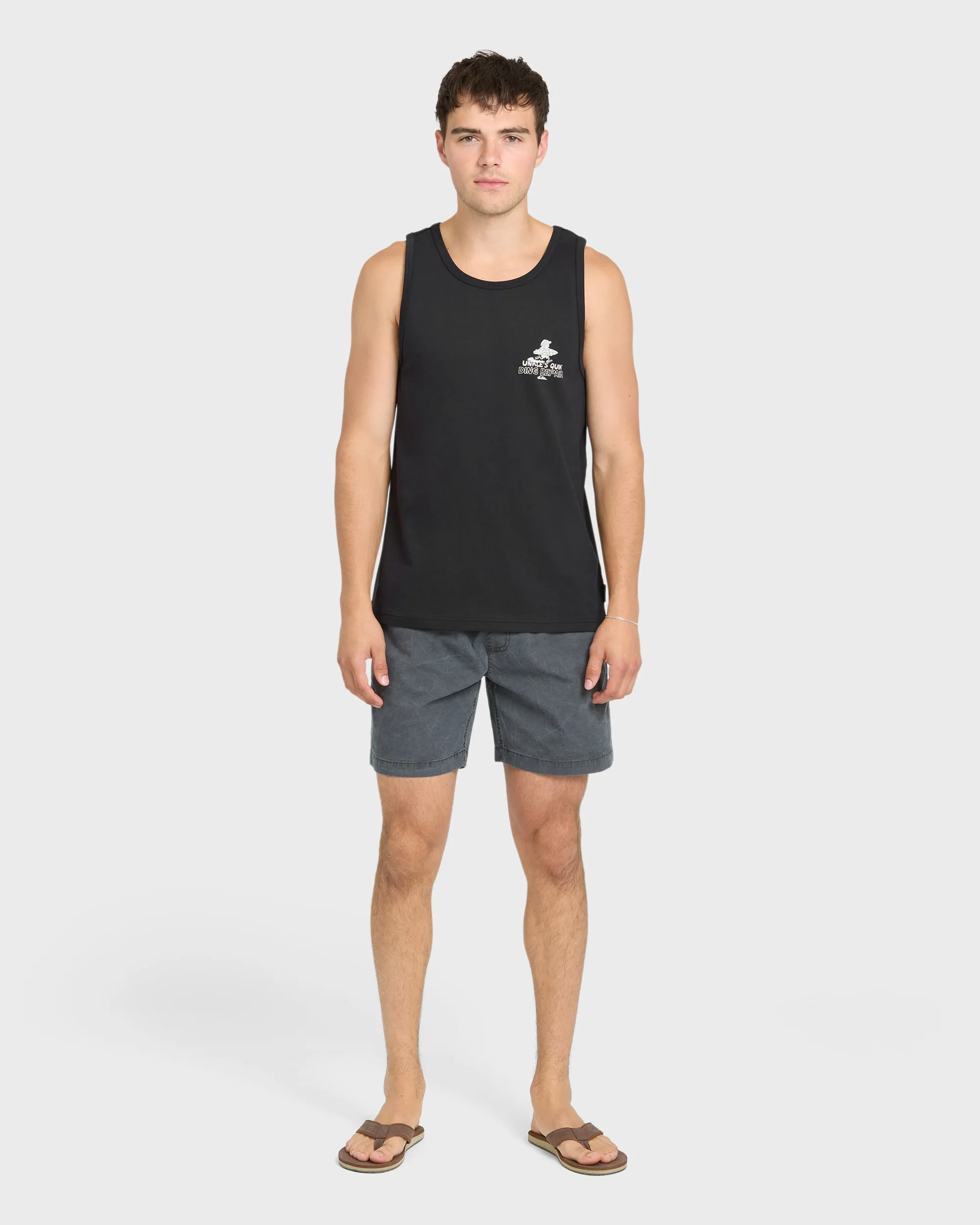 Unkle Dink Repair Tank Top - Black sold by Quiksilver product image thumbnail 4