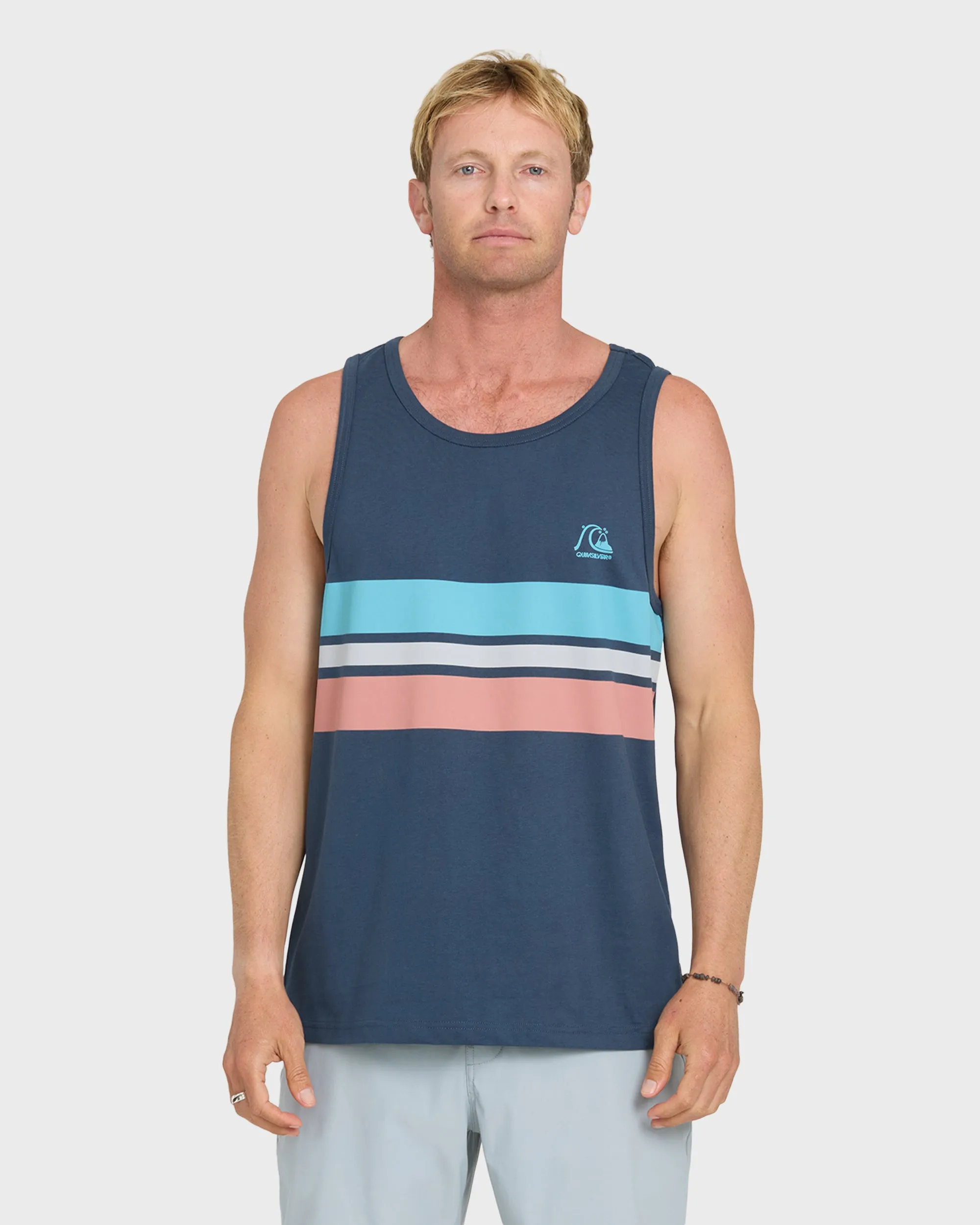 Original Stripe Tank Top - Dark Denim sold by Quiksilver