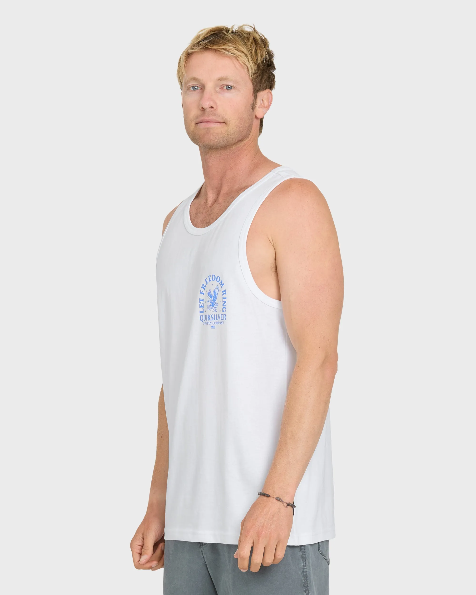 Freedom Ring Tank Top - White sold by Quiksilver product image thumbnail 3