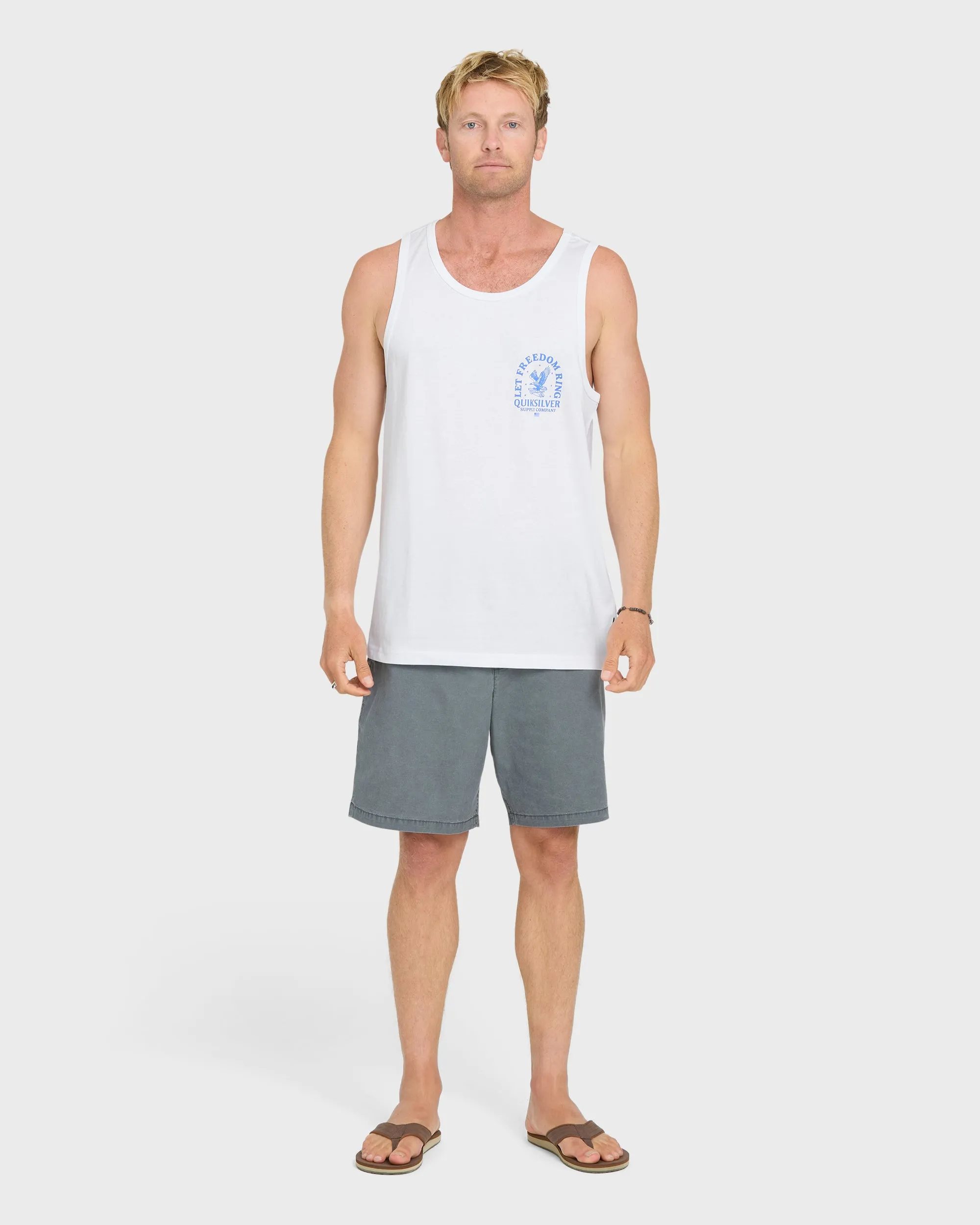 Freedom Ring Tank Top - White sold by Quiksilver product image thumbnail 4