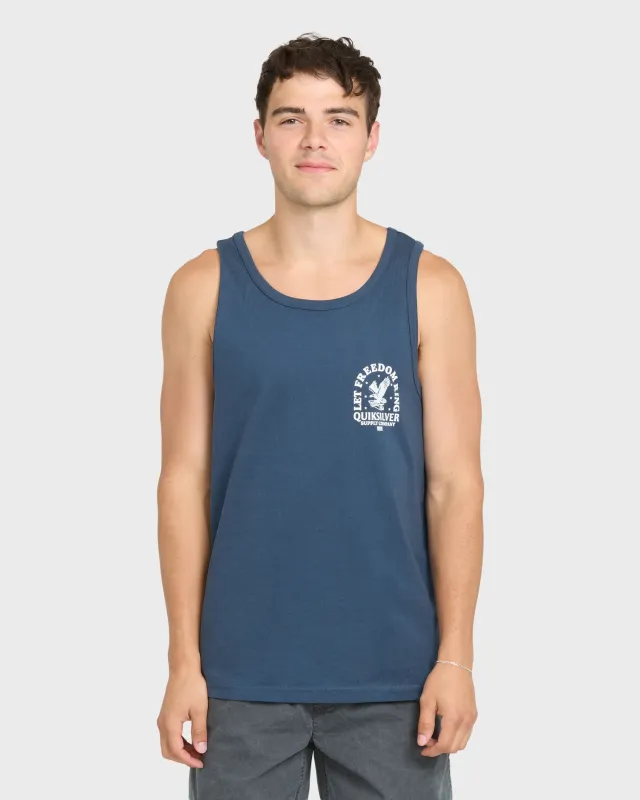 Freedom Ring Tank Top - Dark Denim made by Quiksilver