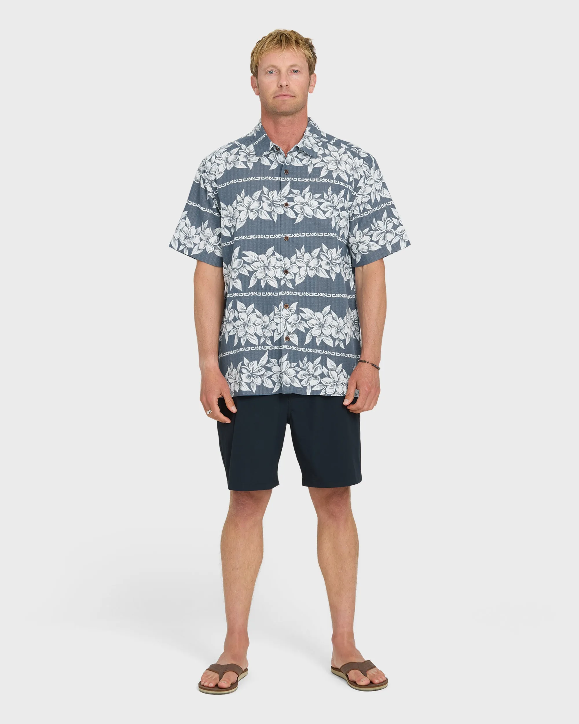 Waterman Horizons Short Sleeve Woven Shirt - Dark Denim sold by Quiksilver product image thumbnail 4