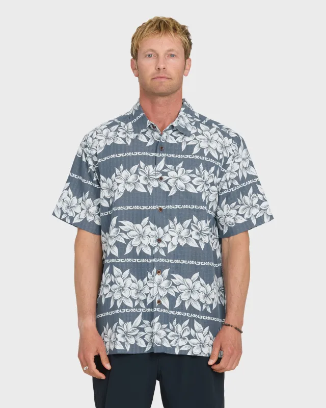 Waterman Horizons Short Sleeve Woven Shirt - Dark Denim made by Quiksilver