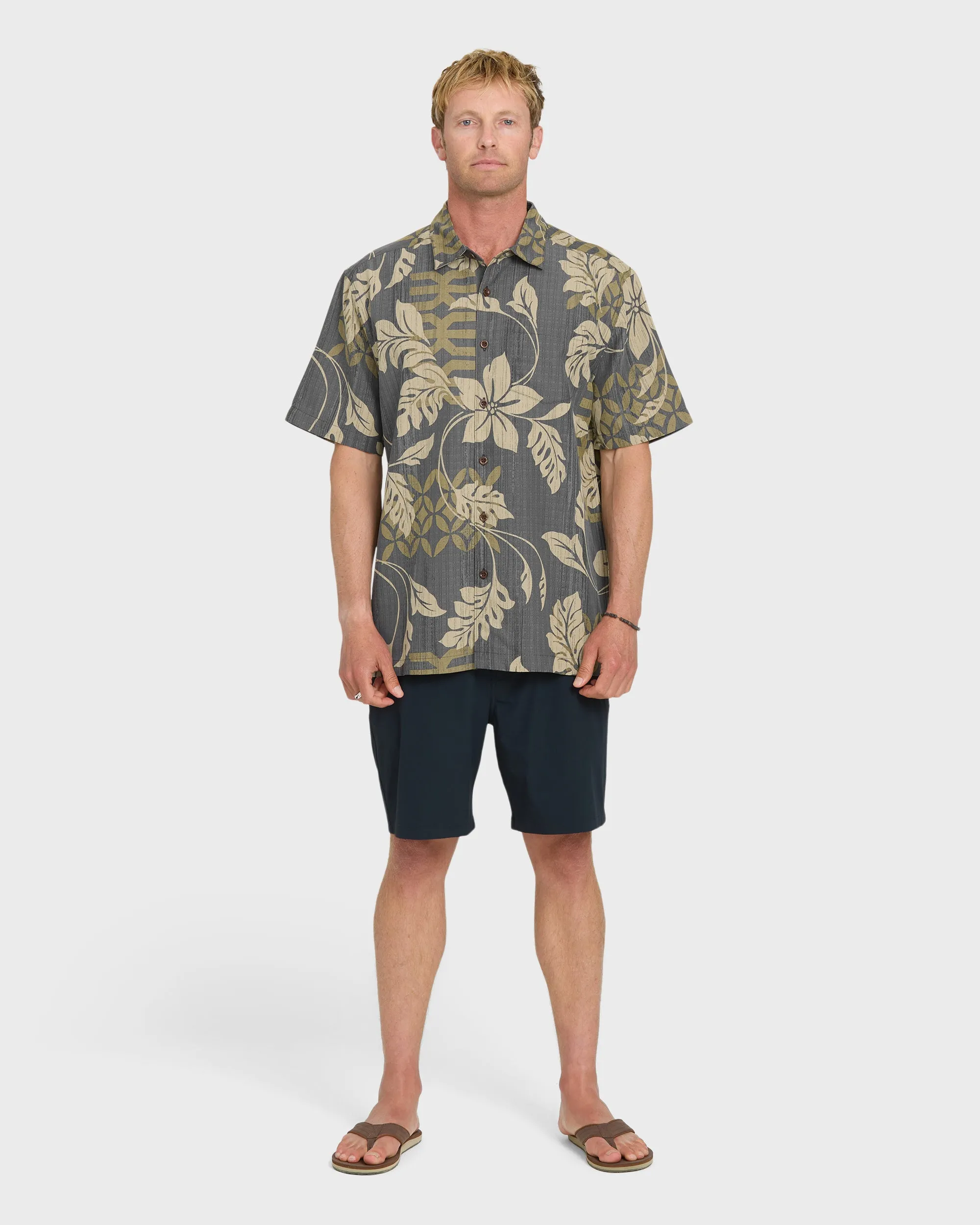 Waterman Tropic Bloom Short Sleeve Woven Shirt - Phantom sold by Quiksilver product image thumbnail 5