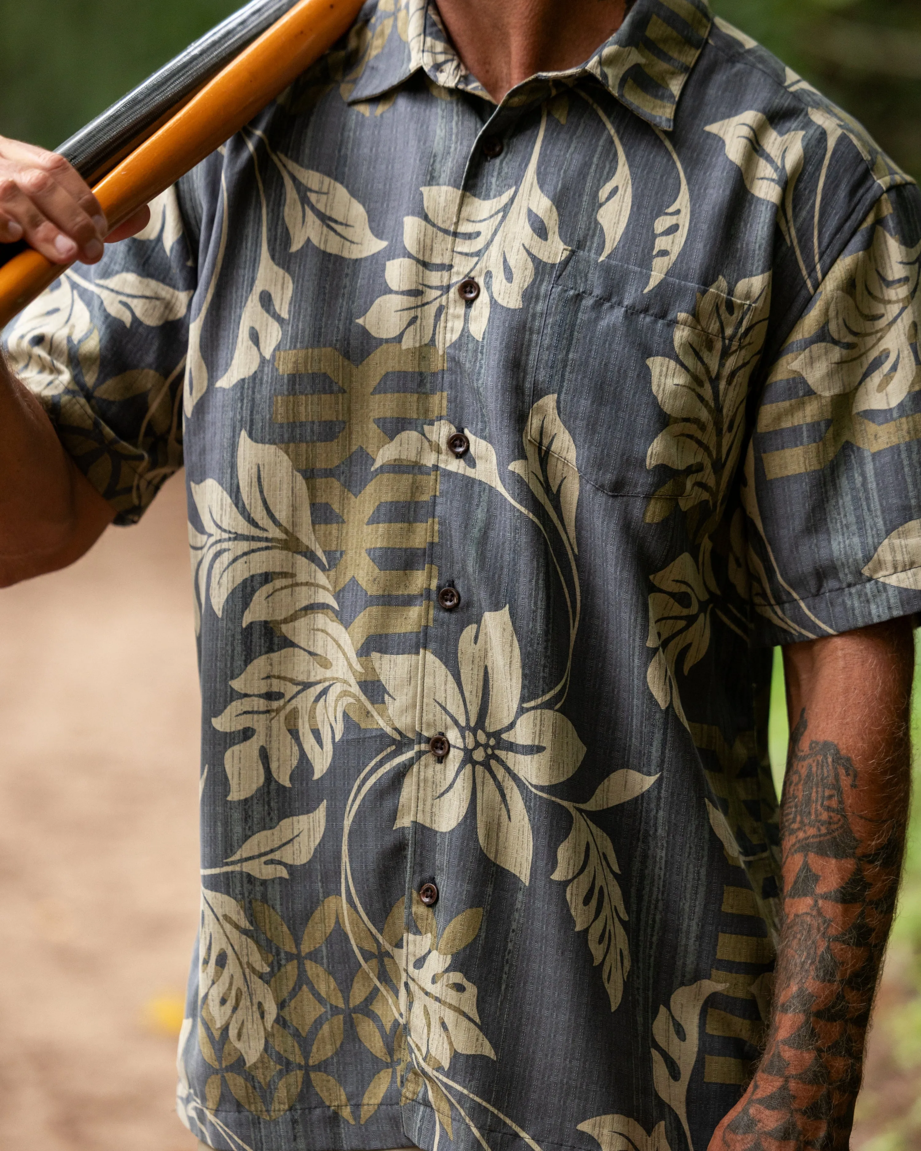 Waterman Tropic Bloom Short Sleeve Woven Shirt - Phantom sold by Quiksilver product image thumbnail 2