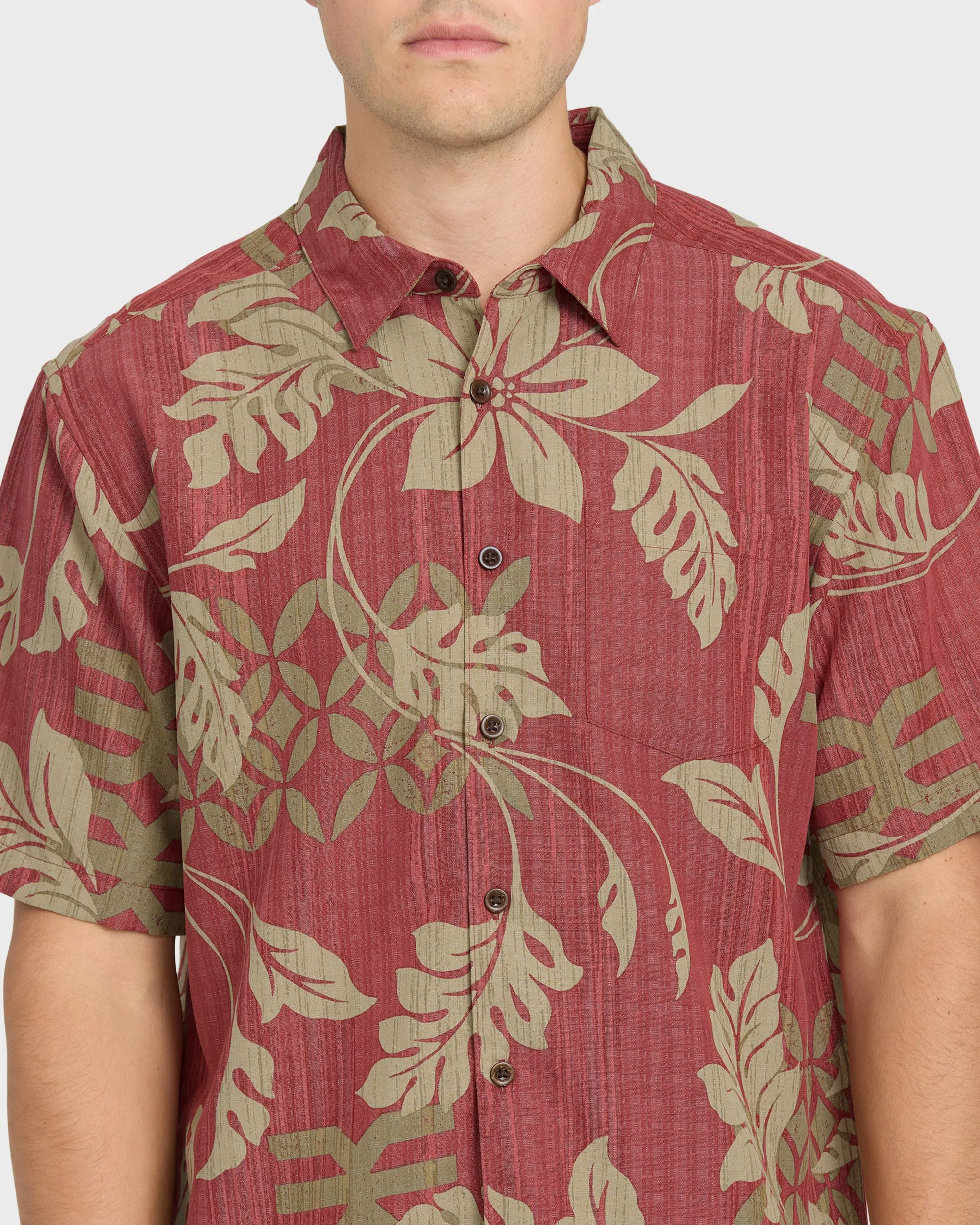 Waterman Tropic Bloom Short Sleeve Woven Shirt - Marsala sold by Quiksilver product image thumbnail 5