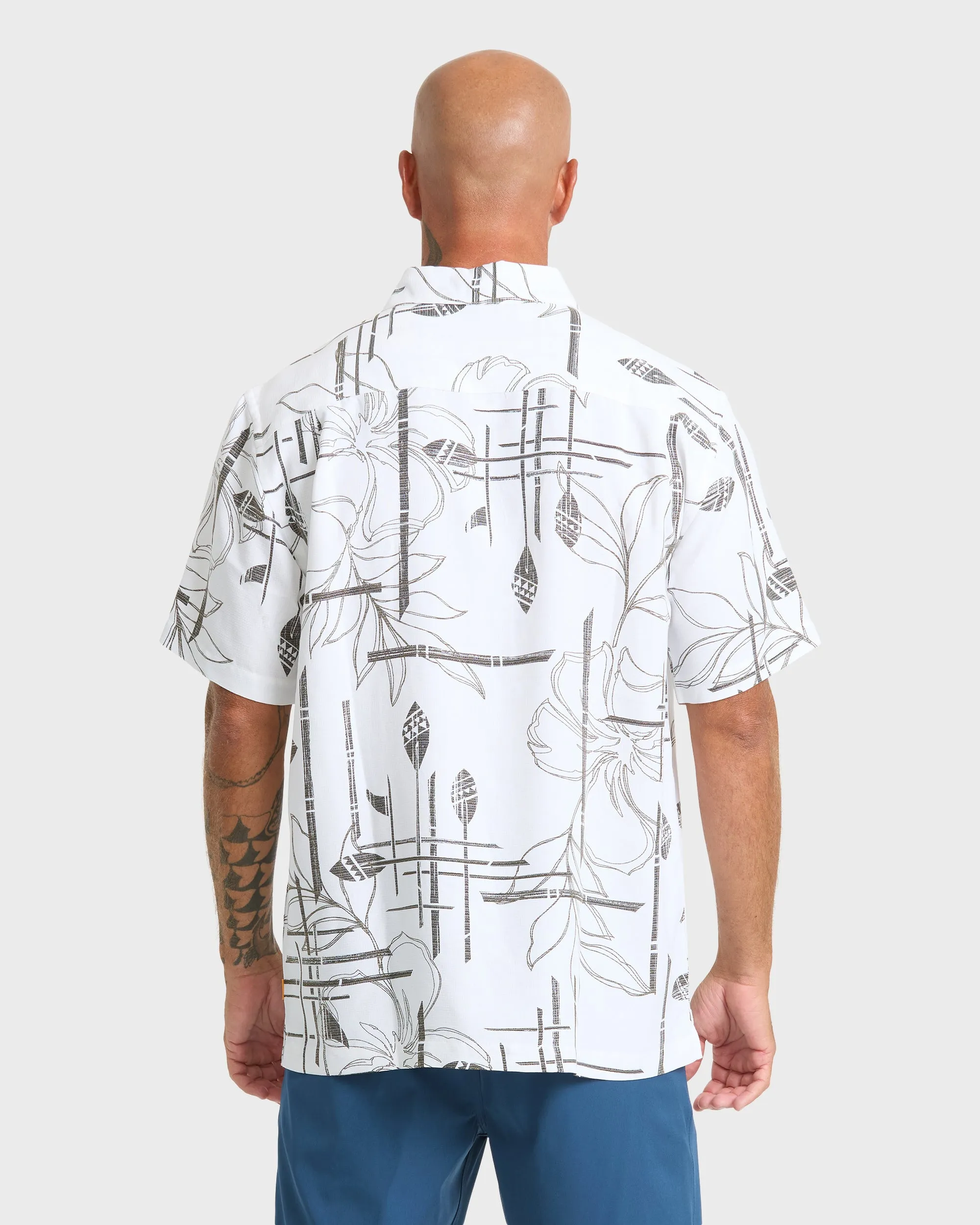 Waterman Paddle Out Short Sleeve Woven Shirt - White sold by Quiksilver product image thumbnail 2