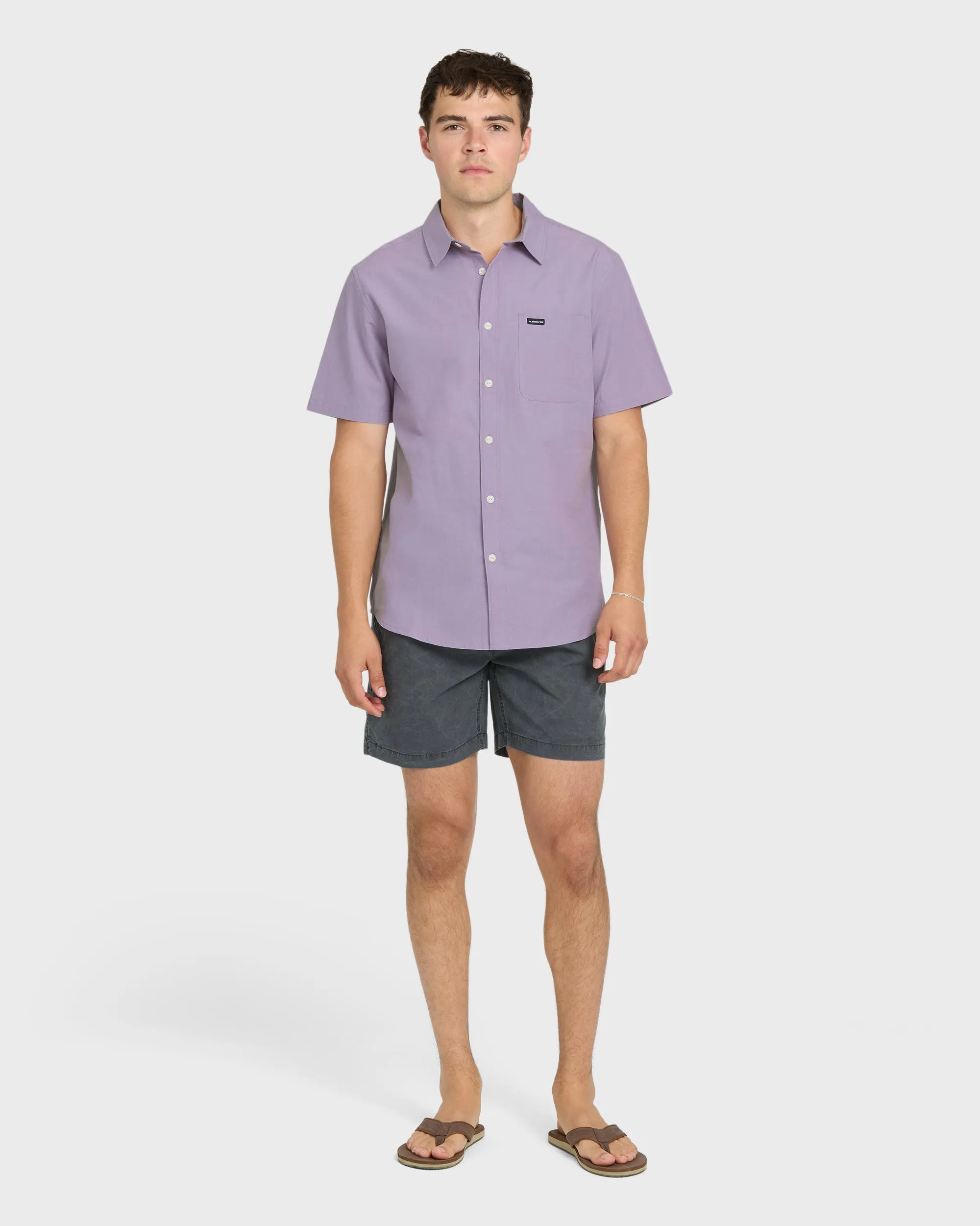 Shore Break Classic Short Sleeve Woven Button-Up Shirt - Daybreak sold by Quiksilver product image thumbnail 4