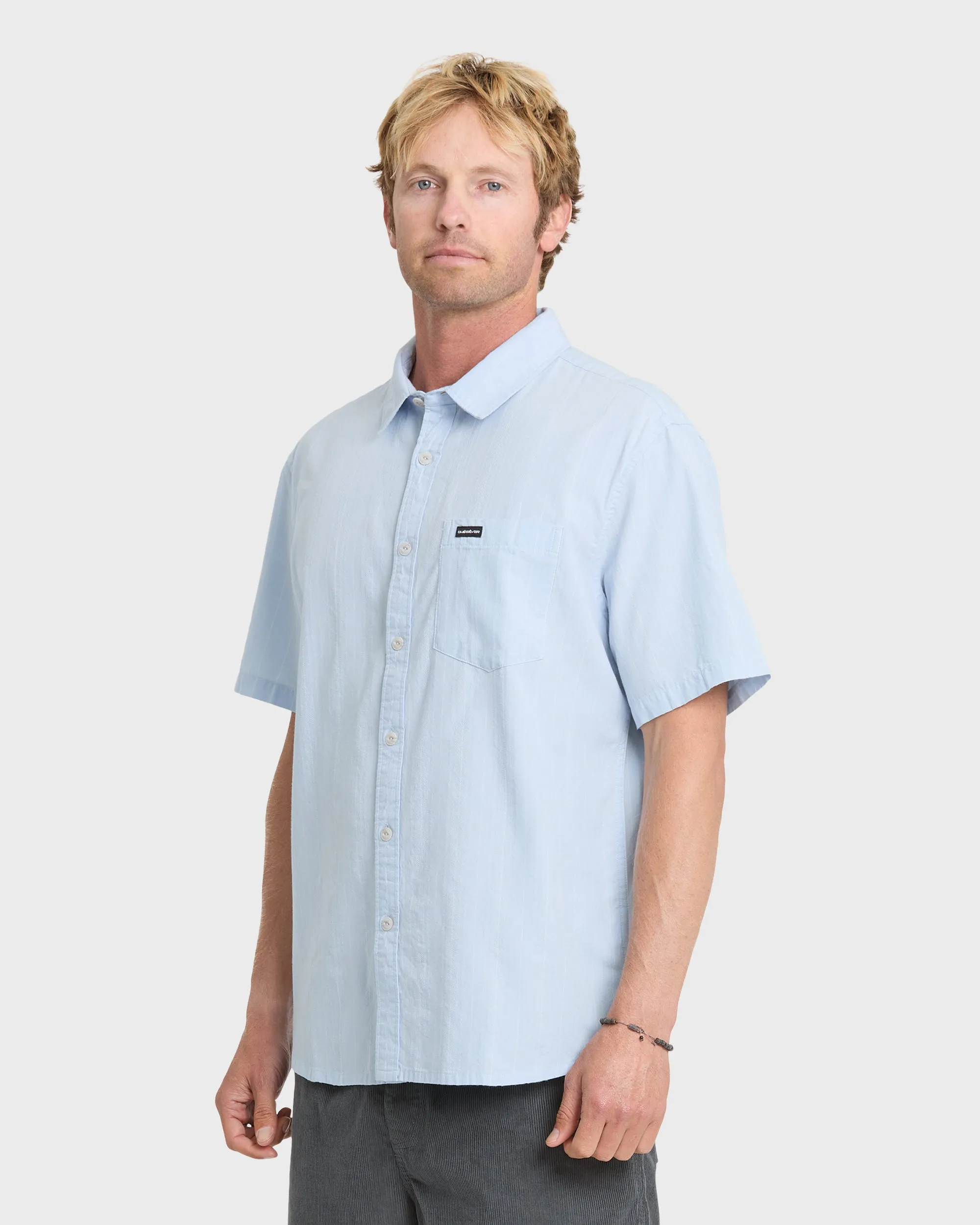 Dobby Stripe Classic Short Sleeve Woven Shirt - Skyway sold by Quiksilver product image thumbnail 3