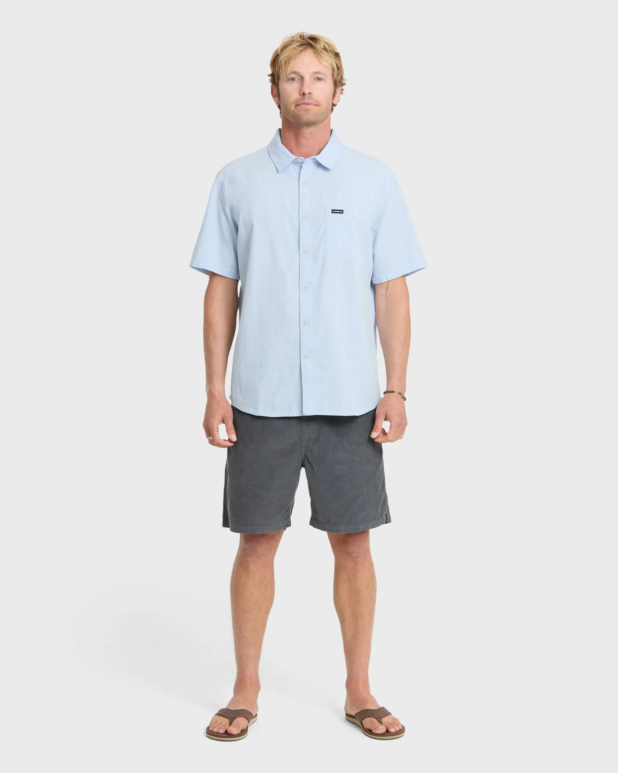 Dobby Stripe Classic Short Sleeve Woven Shirt - Skyway sold by Quiksilver product image thumbnail 4