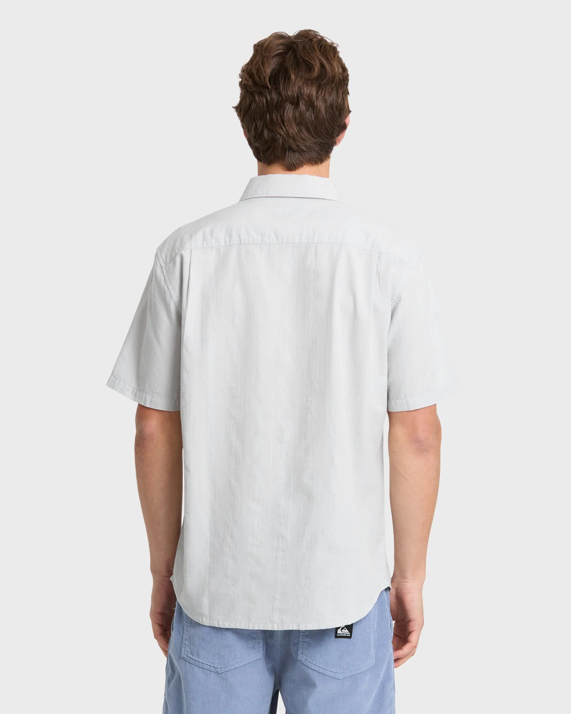 Dobby Stripe Classic Short Sleeve Woven Shirt - Micro Chip sold by Quiksilver product image thumbnail 2
