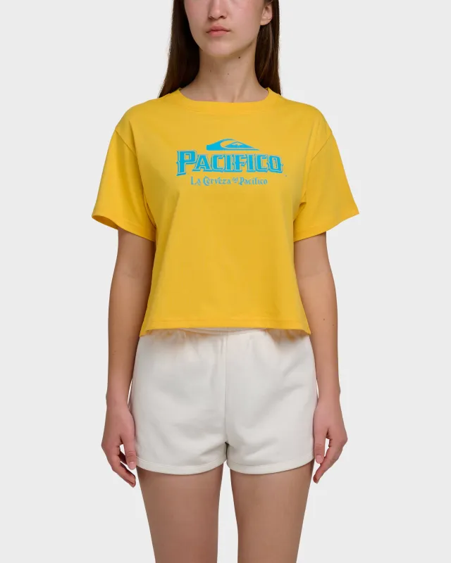 Quiksilver X Pacifico Cropped Boyfriend T-Shirt made by Velocity