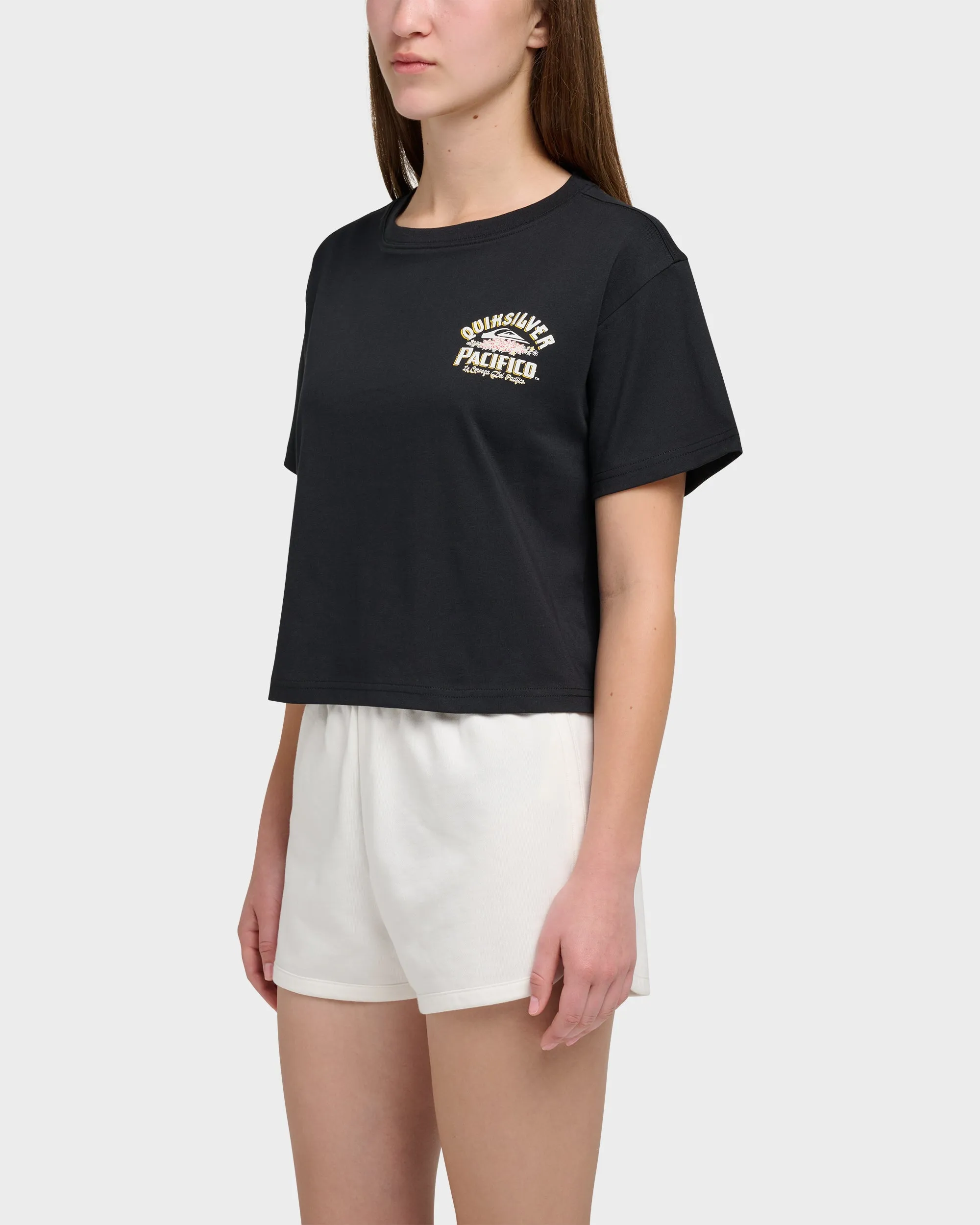 Quiksilver X Pacifico Sign Lock Cropped Boyfriend T-Shirt sold by Quiksilver product image thumbnail 3