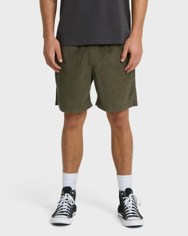 Taxer Corduroy Shorts - Grape Leaf made by Quiksilver