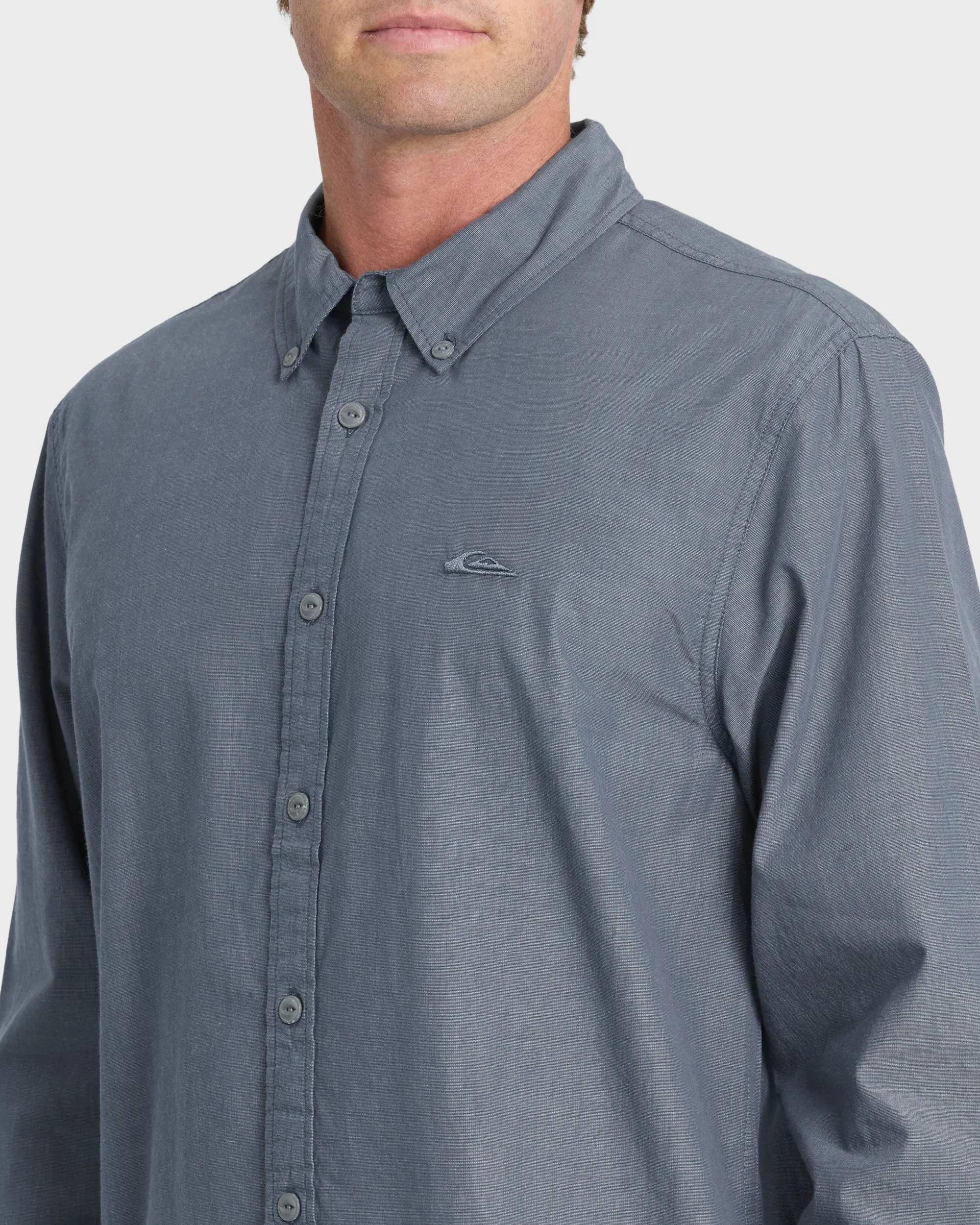 Shore Break Long Sleeve Woven Shirt - Dark Denim sold by Quiksilver product image thumbnail 5